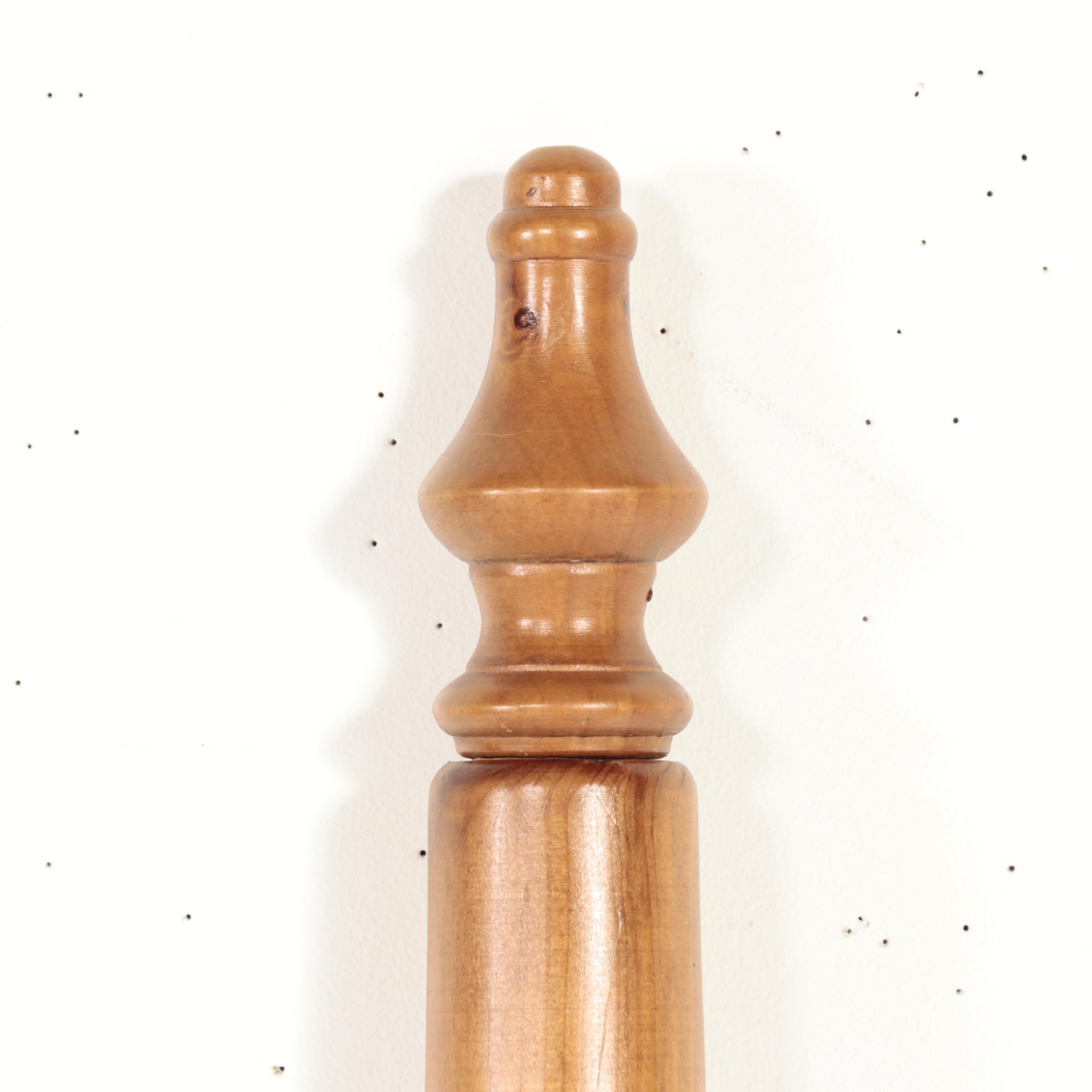 Colonial Style Pine Headboard and Twin Metal Frame