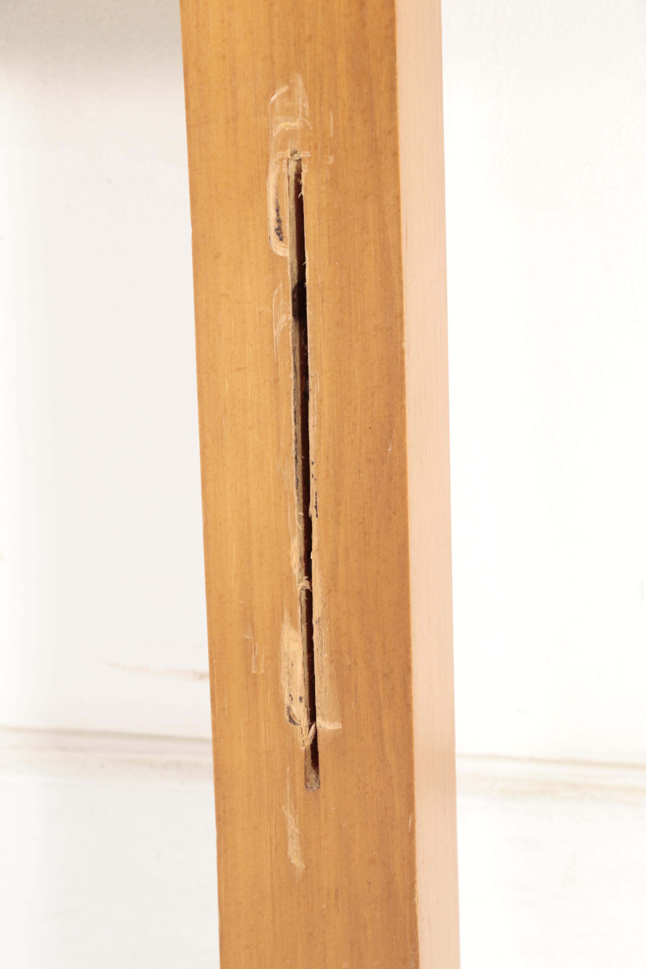 Colonial Style Pine Headboard and Twin Metal Frame