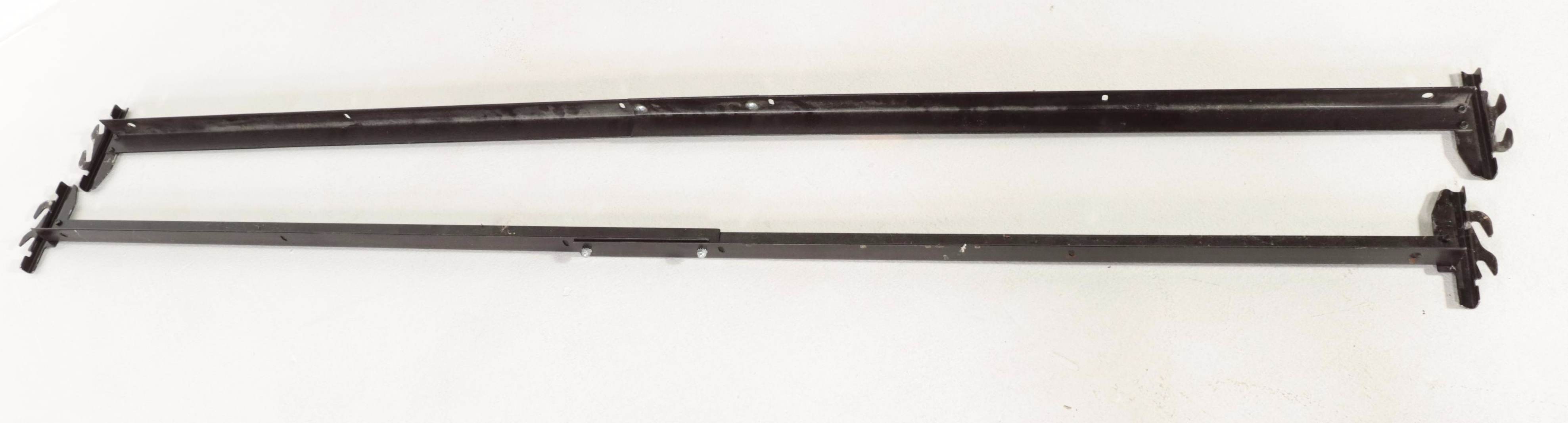 Colonial Style Pine Headboard and Twin Metal Frame