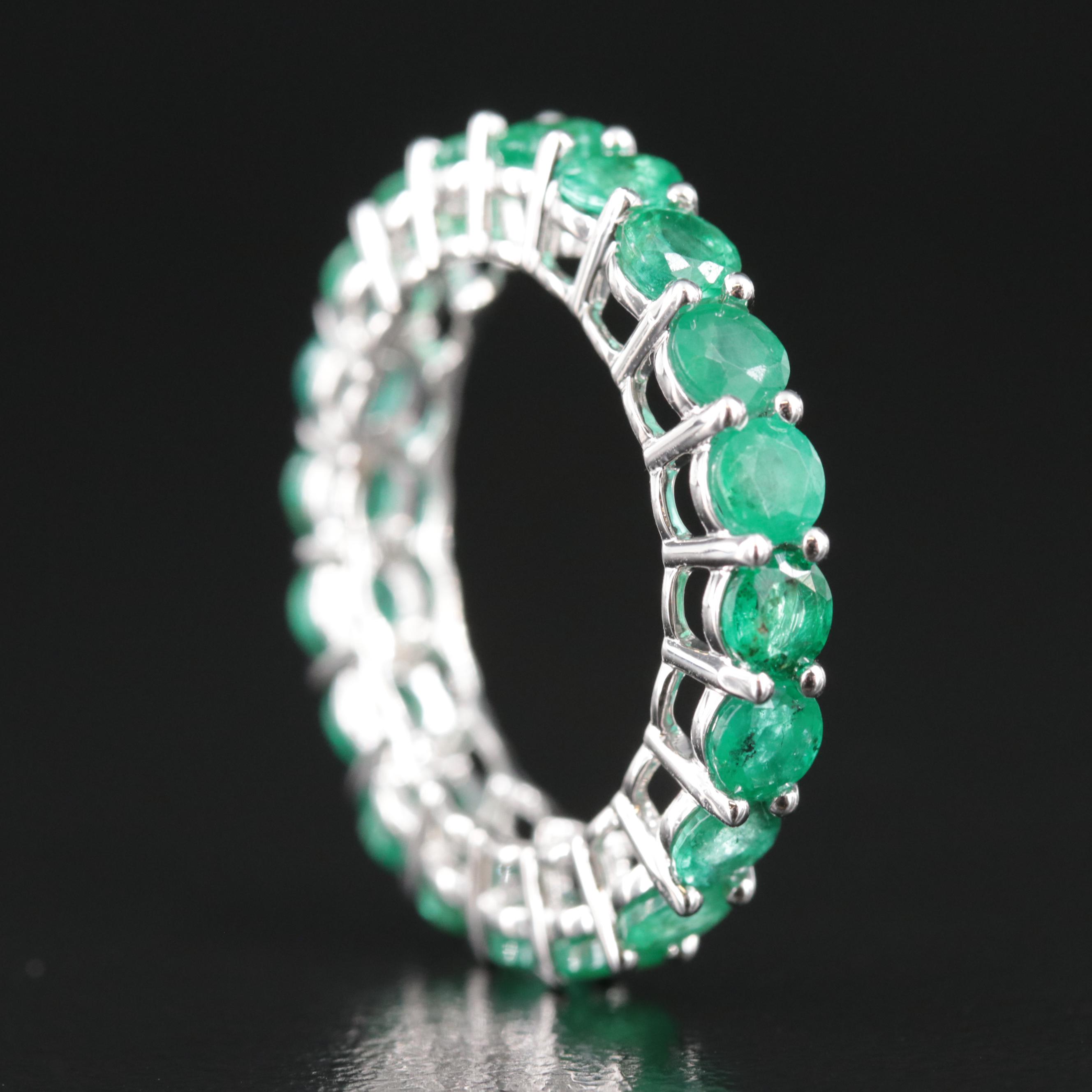 14K 3.10 CTW Emerald Eternity Band