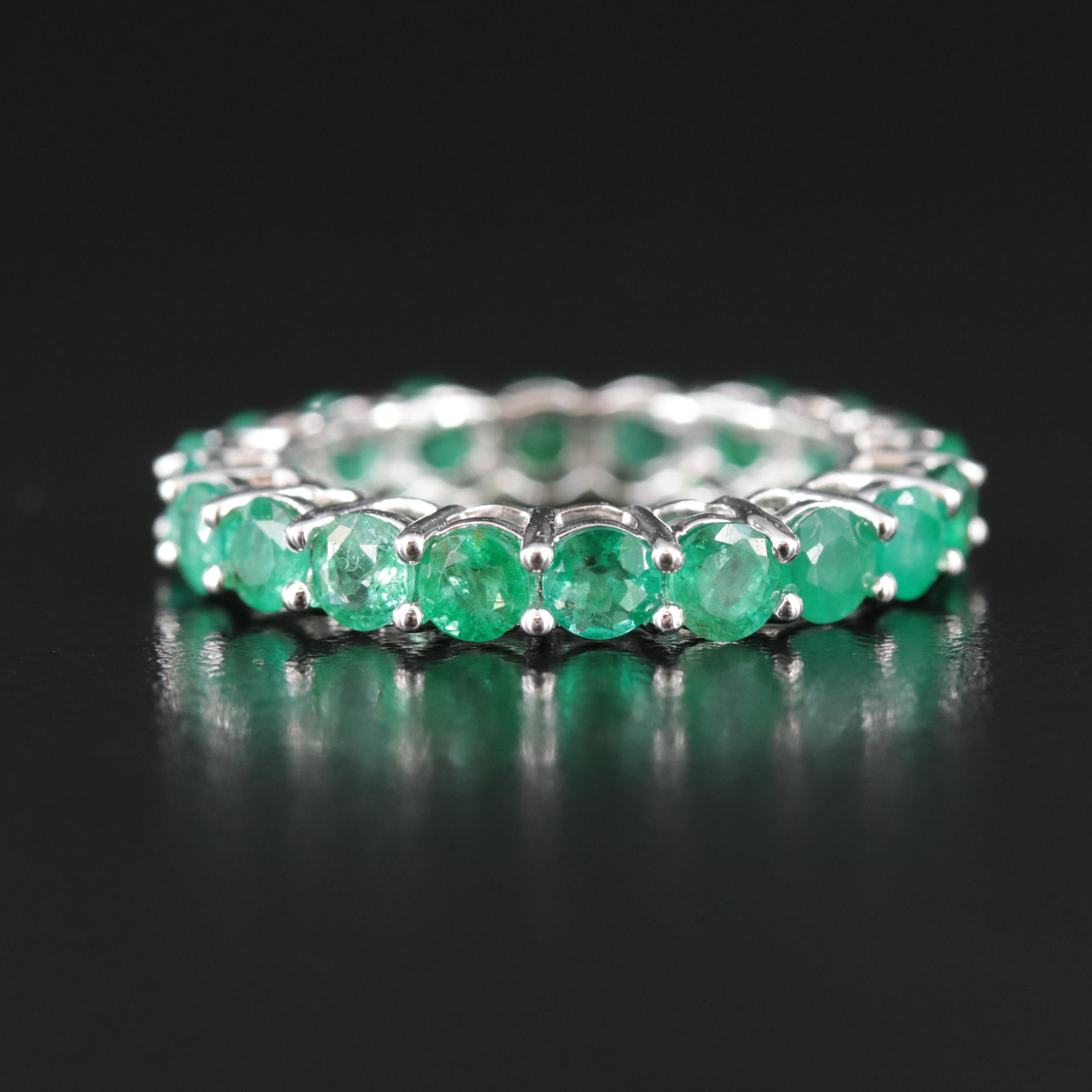 14K 3.10 CTW Emerald Eternity Band