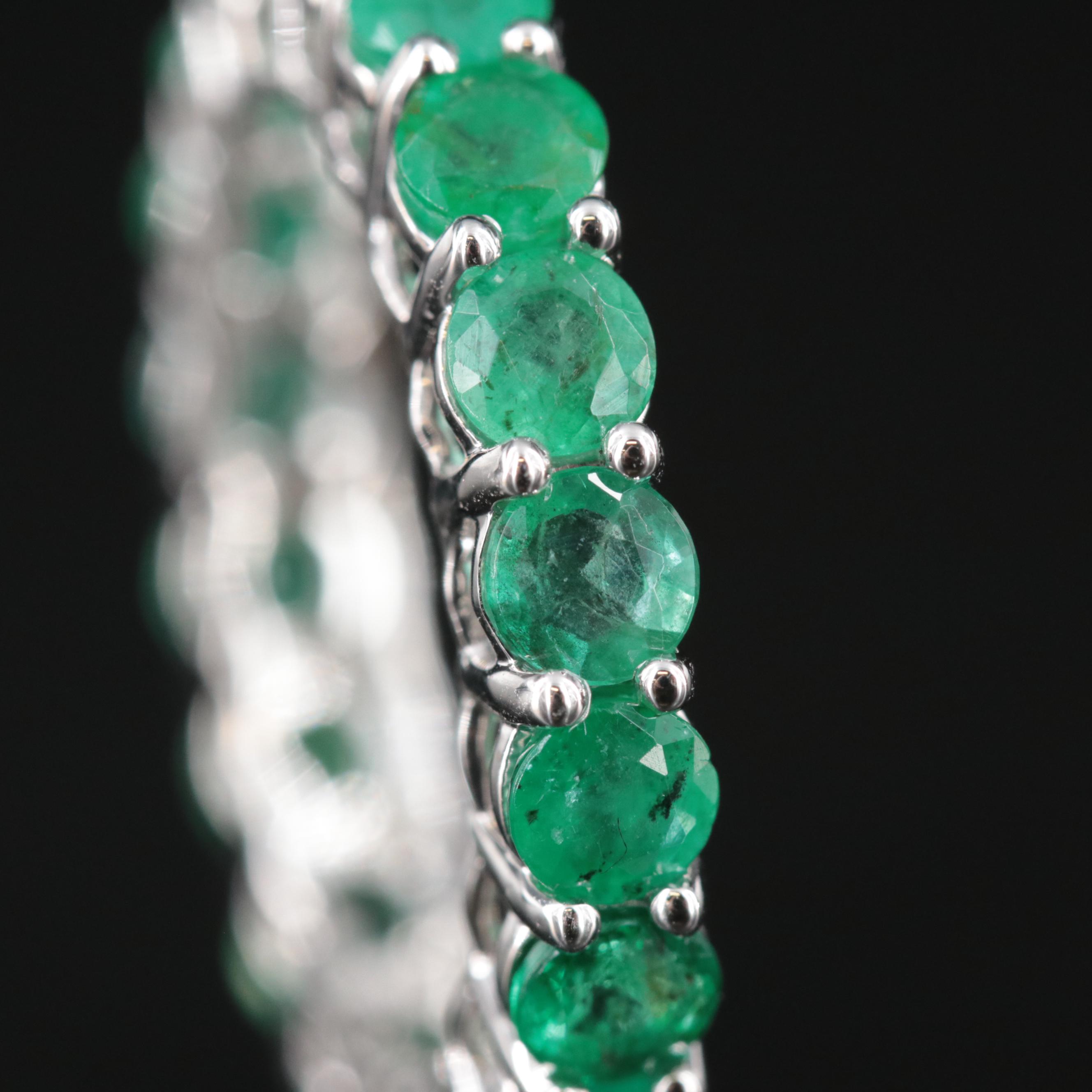 14K 3.10 CTW Emerald Eternity Band