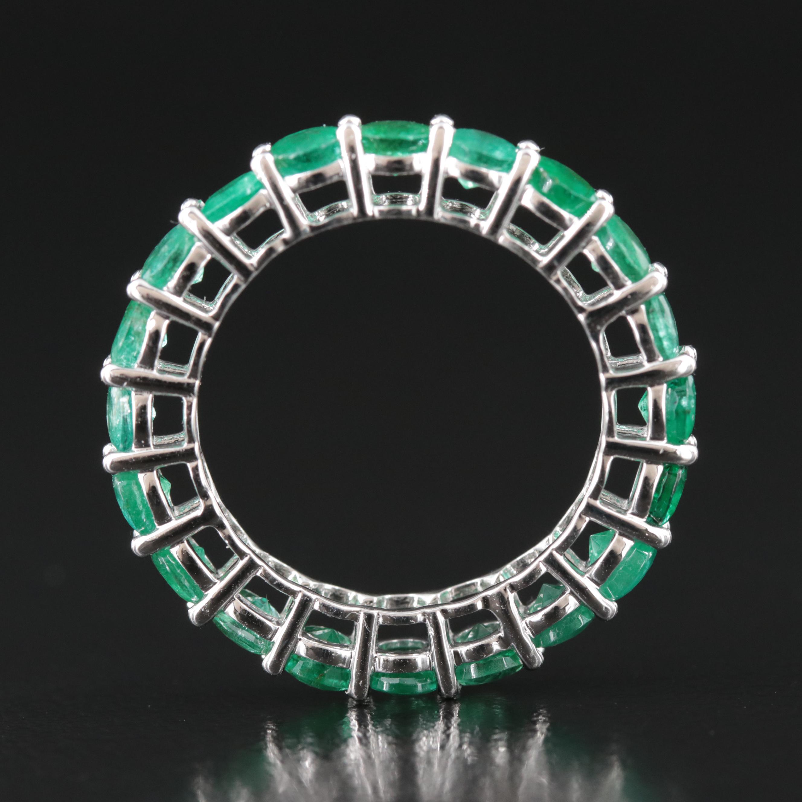 14K 3.10 CTW Emerald Eternity Band