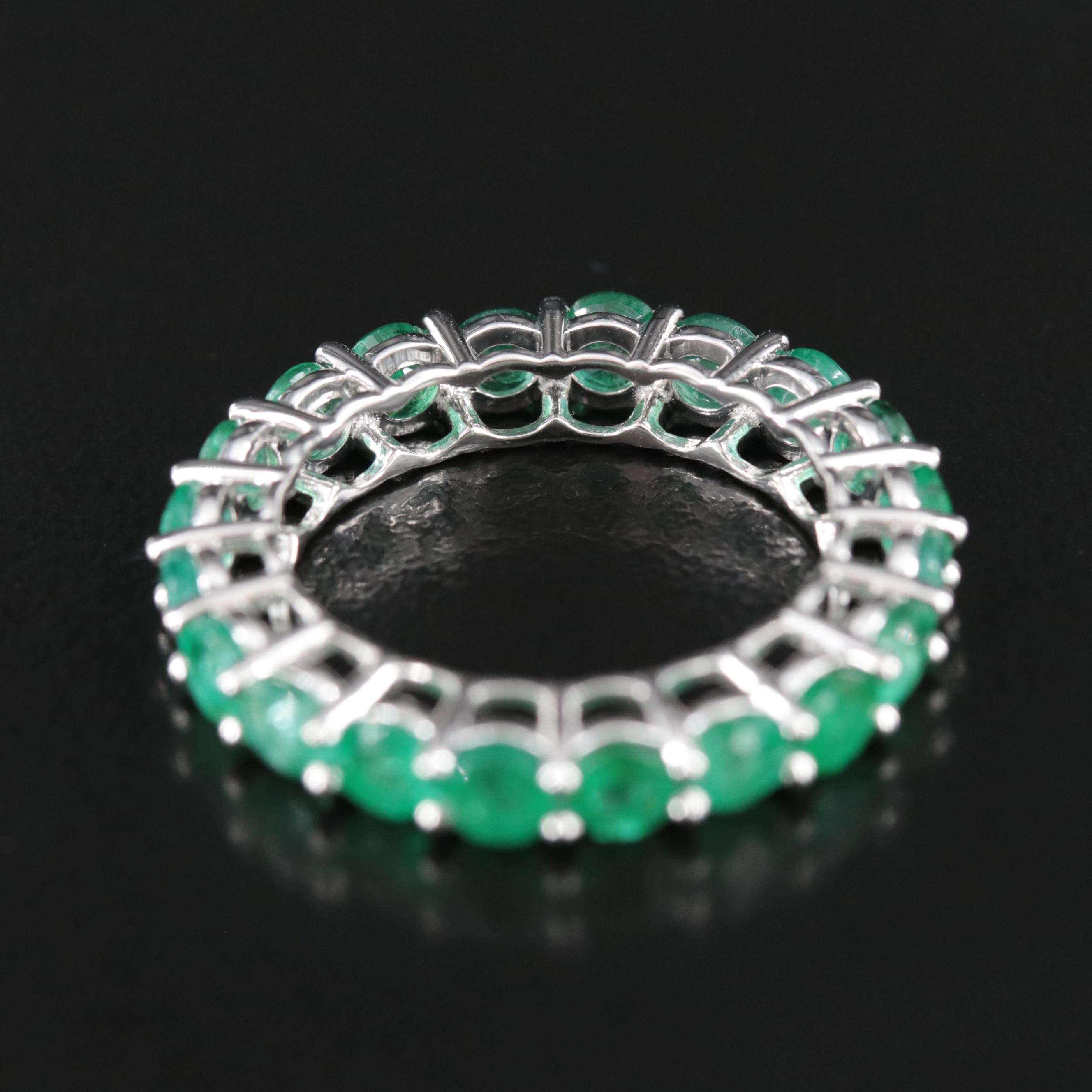 14K 3.10 CTW Emerald Eternity Band