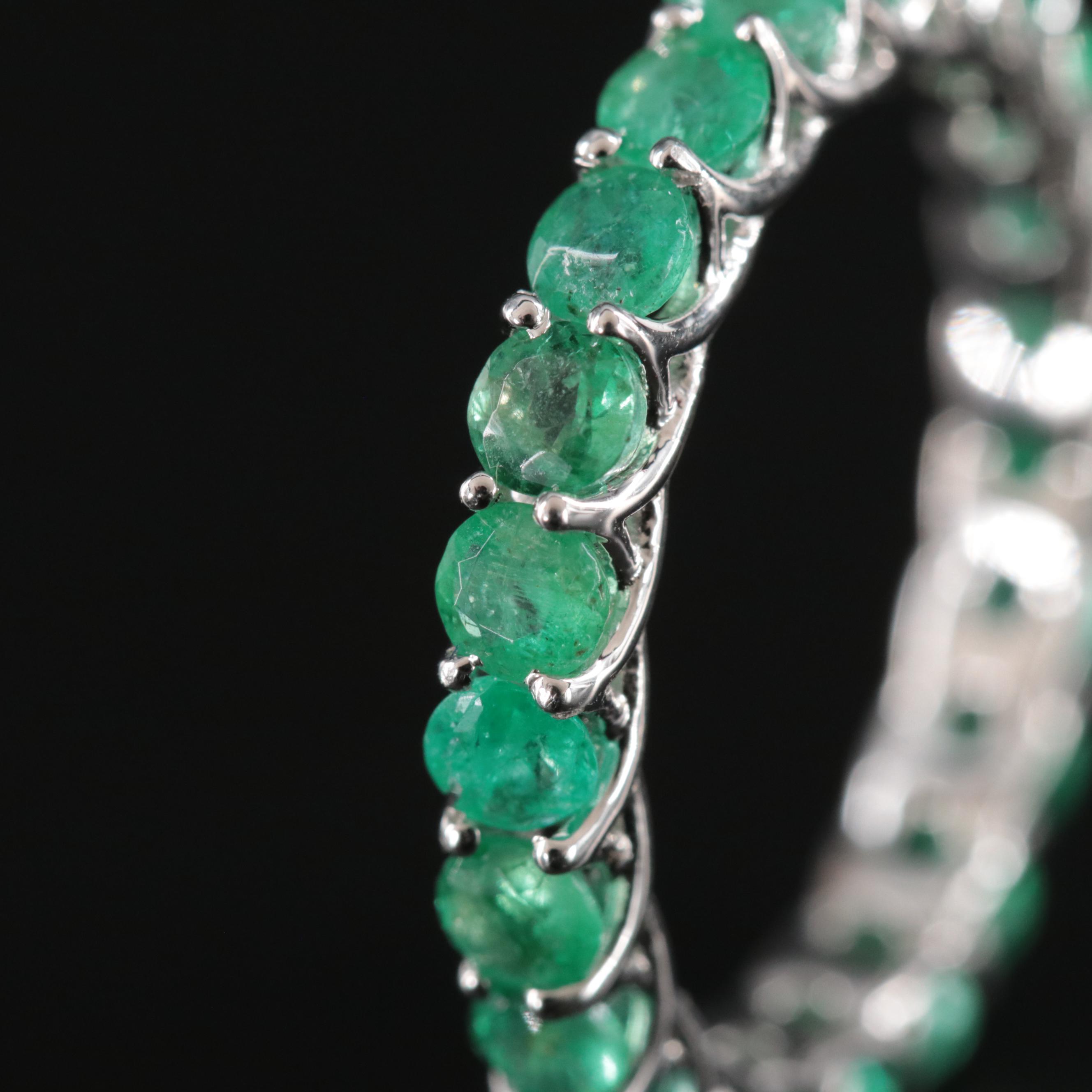 14K 2.08 CTW Emerald Eternity Band