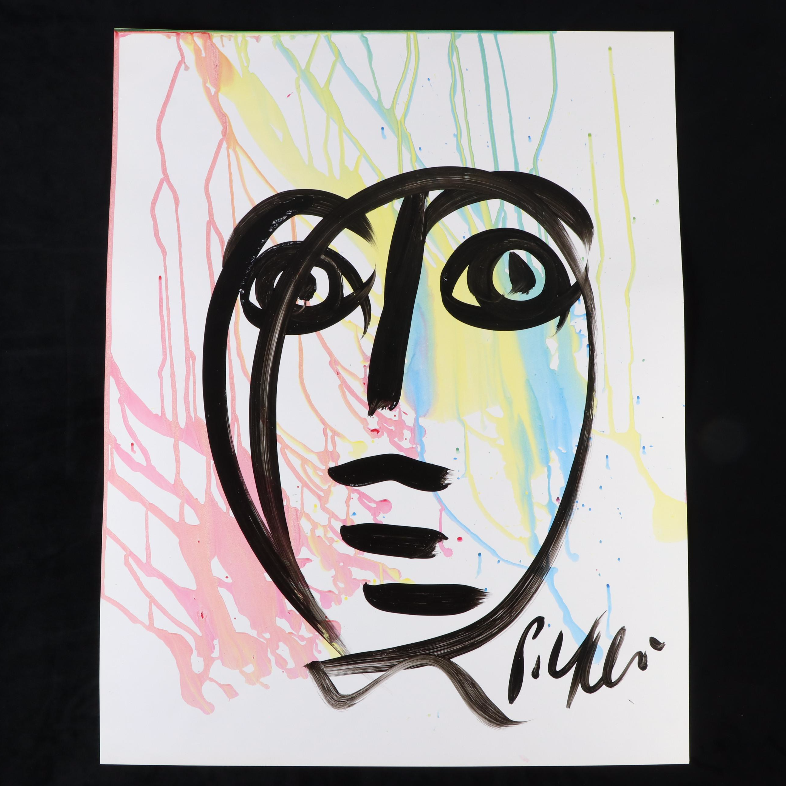 Peter Keil Abstract Acrylic Portrait