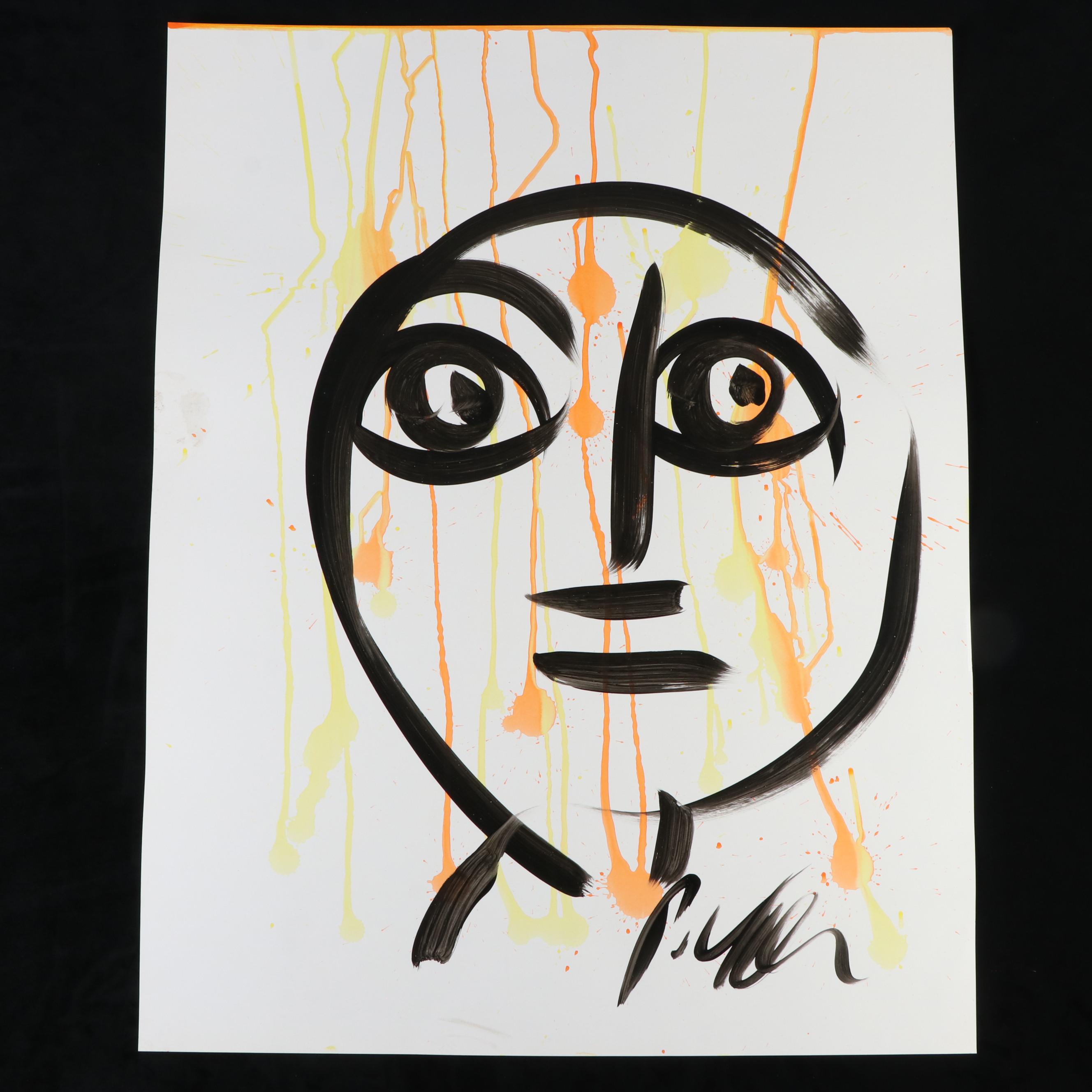 Peter Keil Abstract Acrylic Portrait