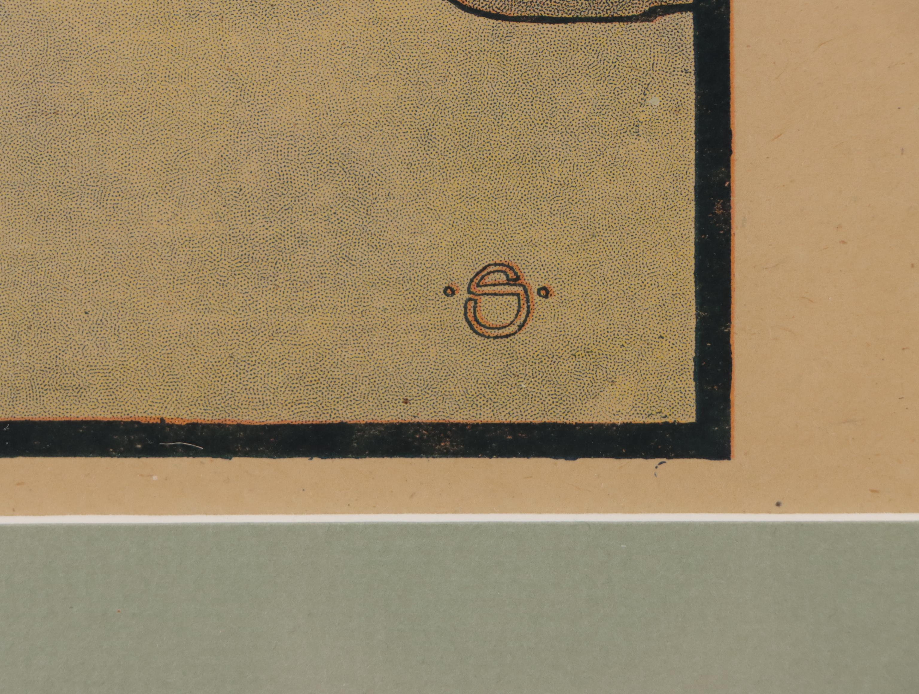 Arts and Crafts Style Planographic Illustrations After Mary Louise Spoor, 1917