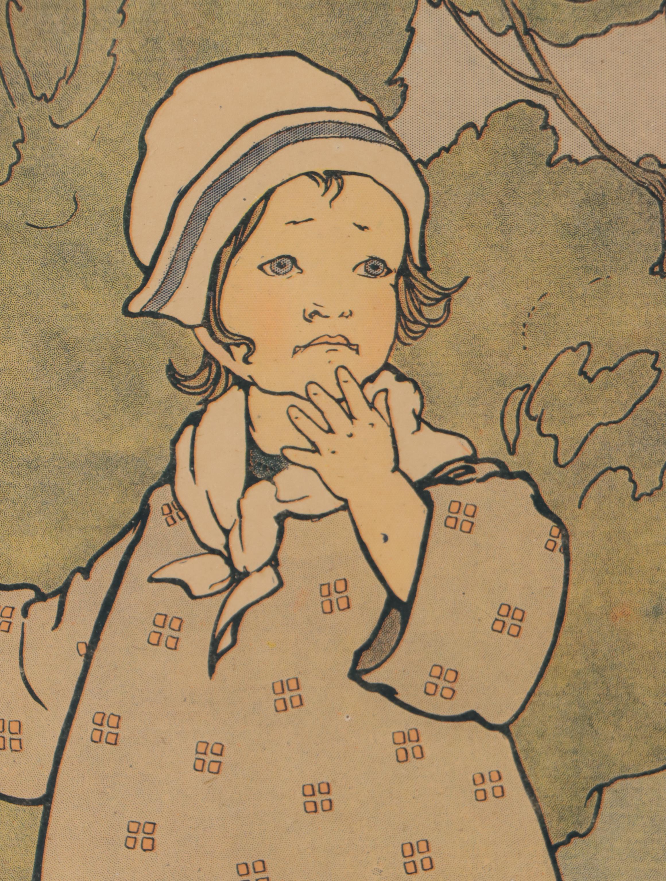 Arts and Crafts Style Planographic Illustrations After Mary Louise Spoor, 1917