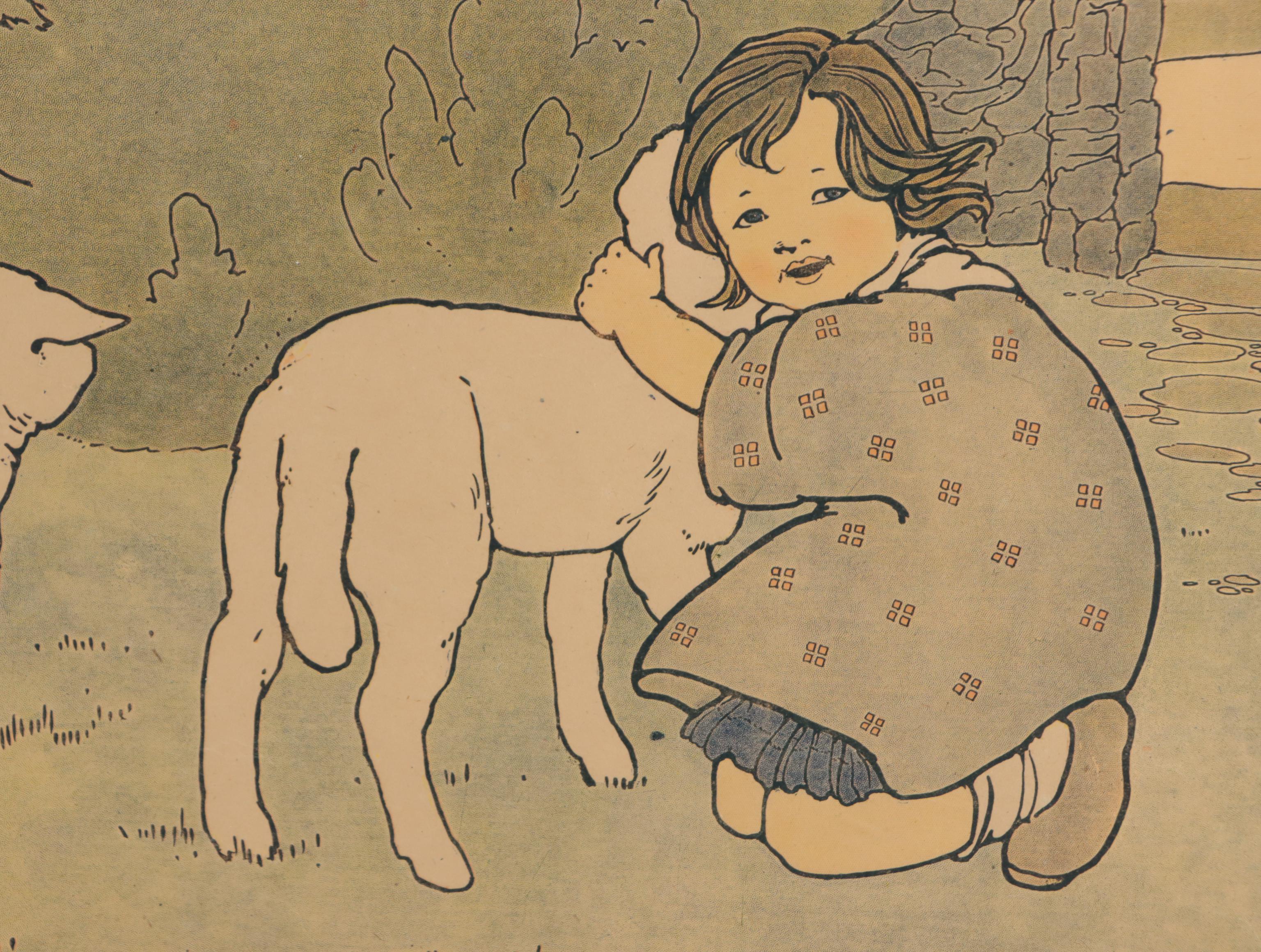 Arts and Crafts Style Planographic Illustrations After Mary Louise Spoor, 1917