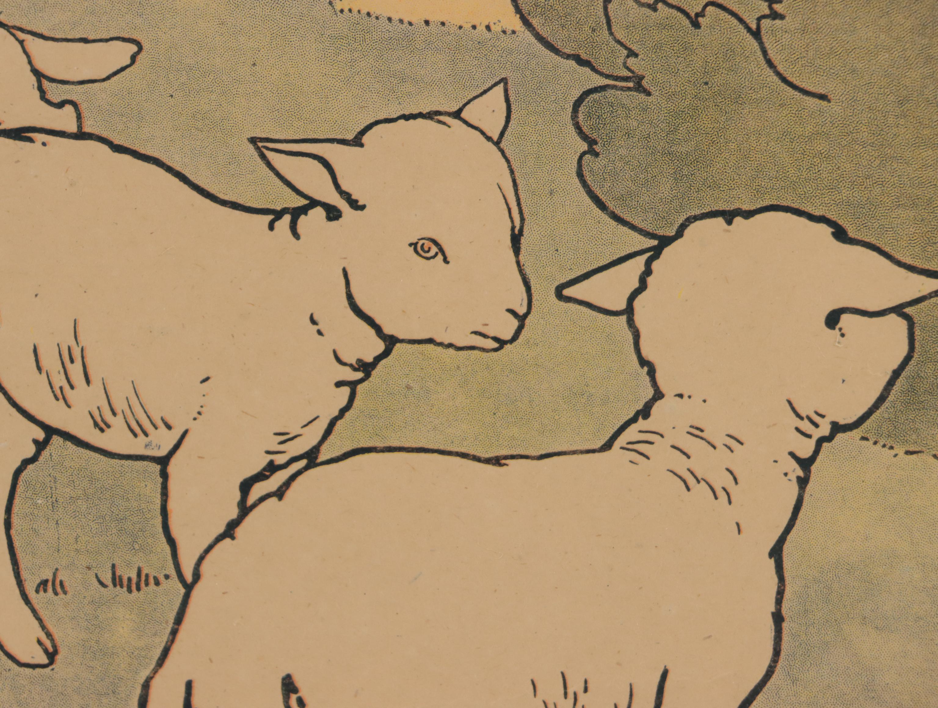 Arts and Crafts Style Planographic Illustrations After Mary Louise Spoor, 1917