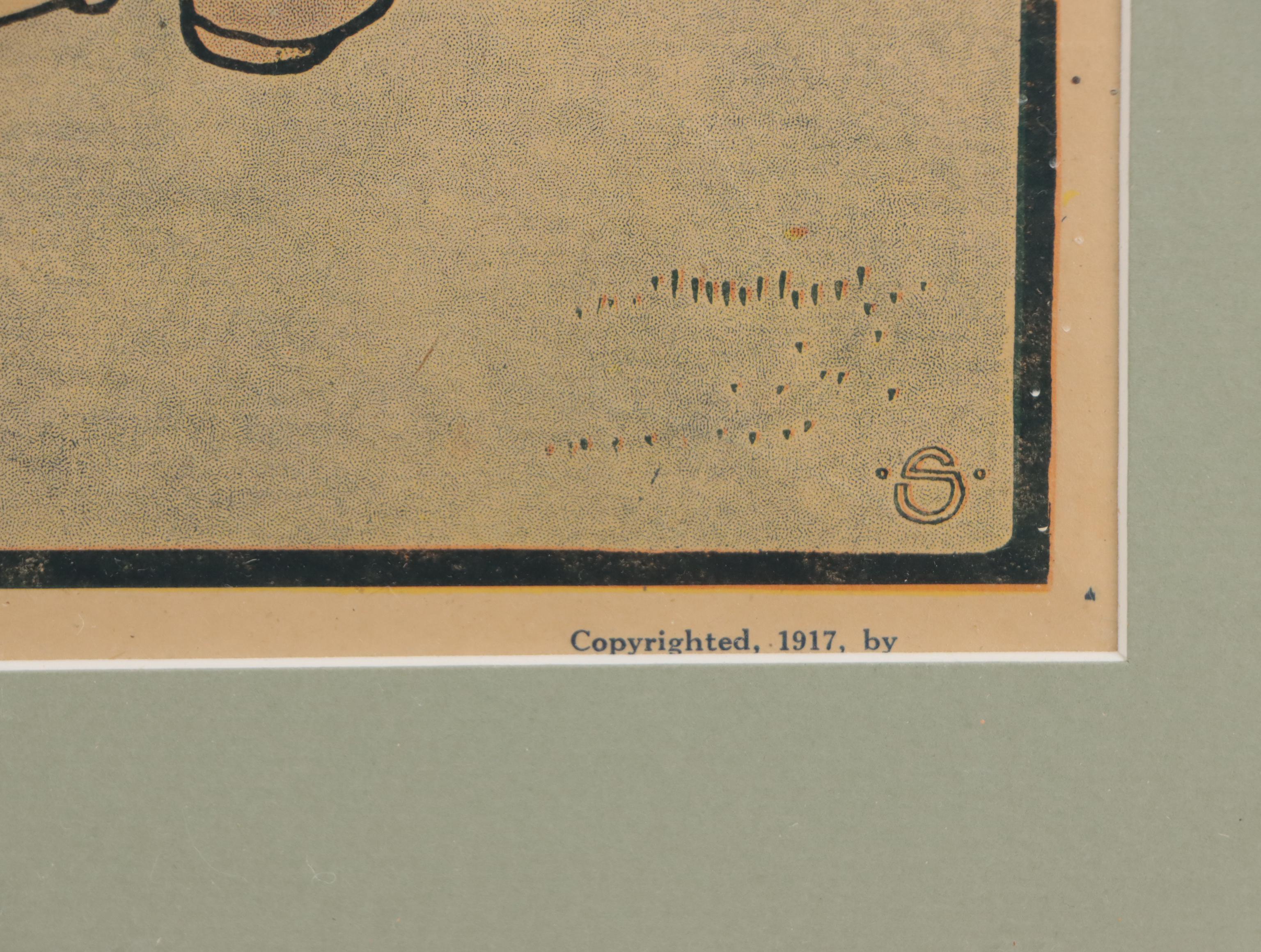 Arts and Crafts Style Planographic Illustrations After Mary Louise Spoor, 1917