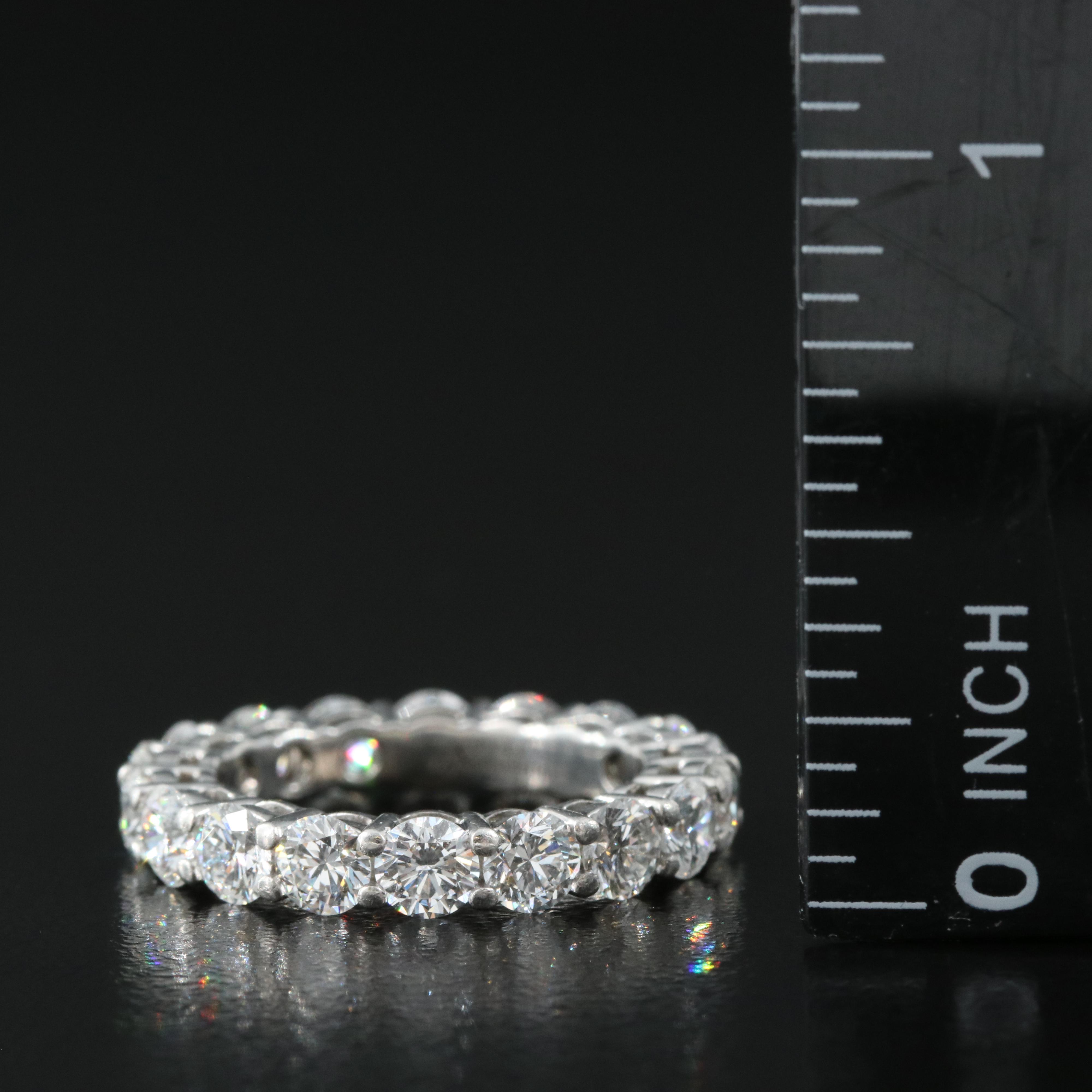 Tiffany & Co. Platinum 2.97 CTW Diamond Eternity Band