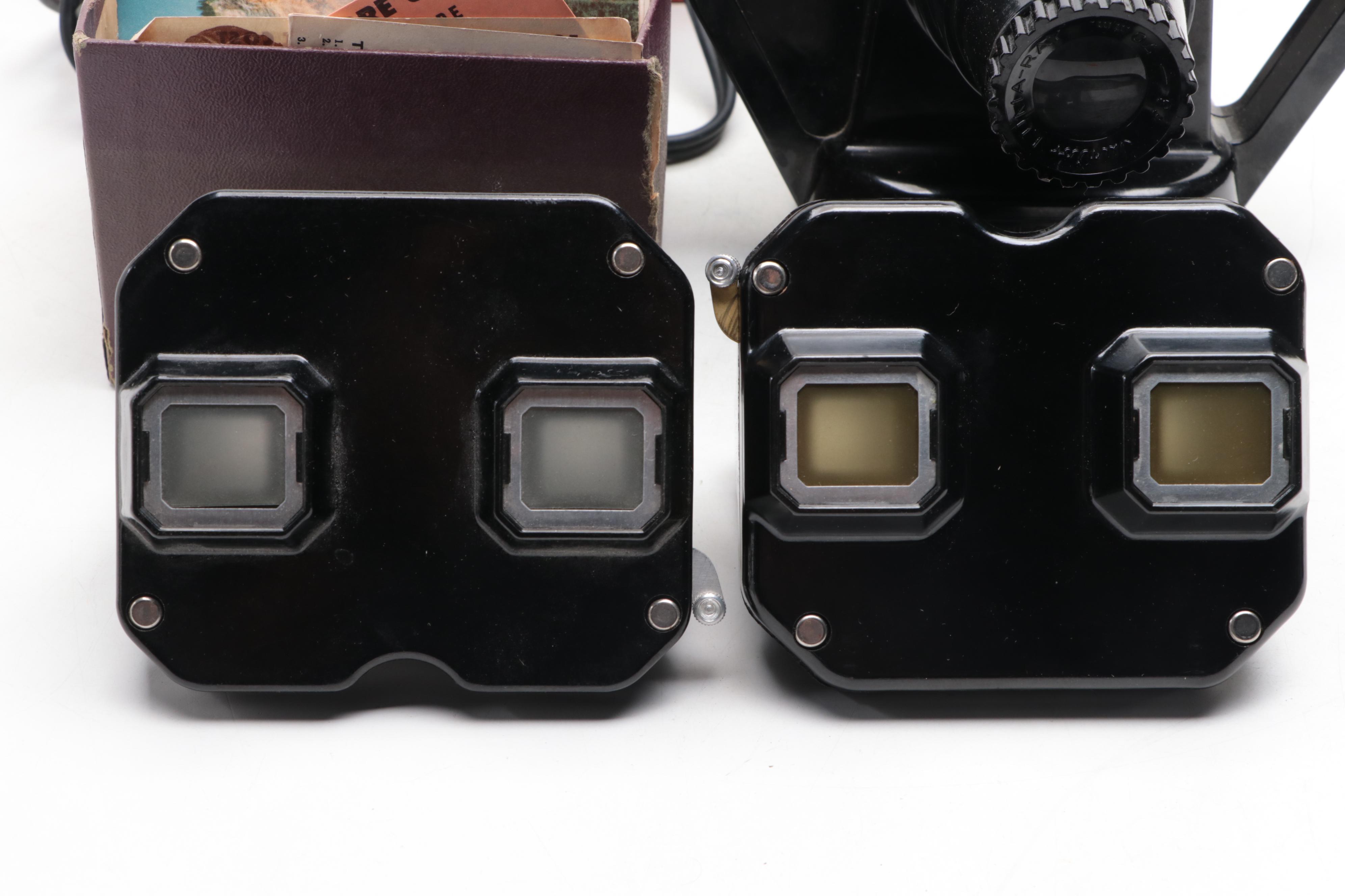 Sawyer Inc. View-Master Junior Projector and View-Masters with Cassettes