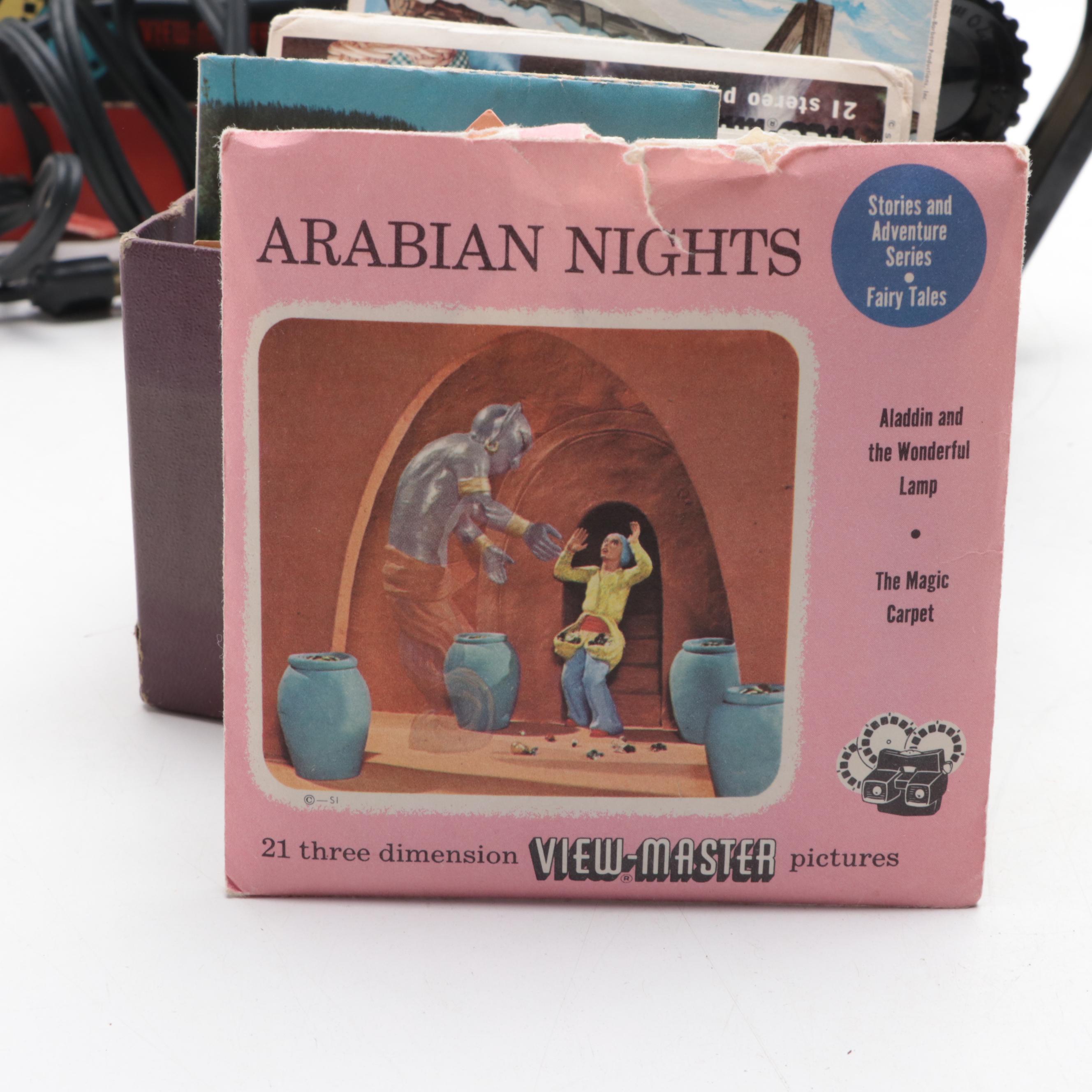 Sawyer Inc. View-Master Junior Projector and View-Masters with Cassettes