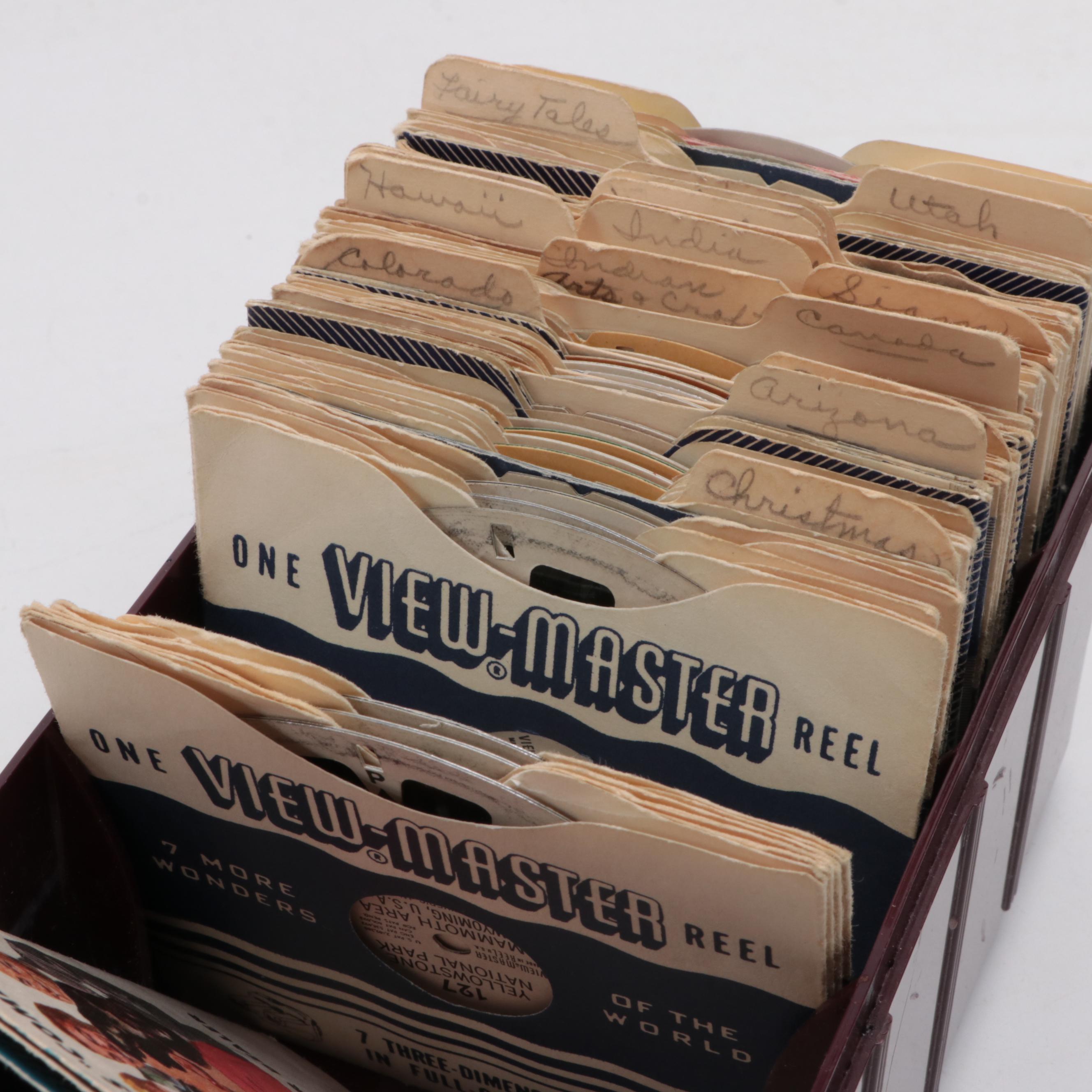 Sawyer Inc. View-Master Junior Projector and View-Masters with Cassettes