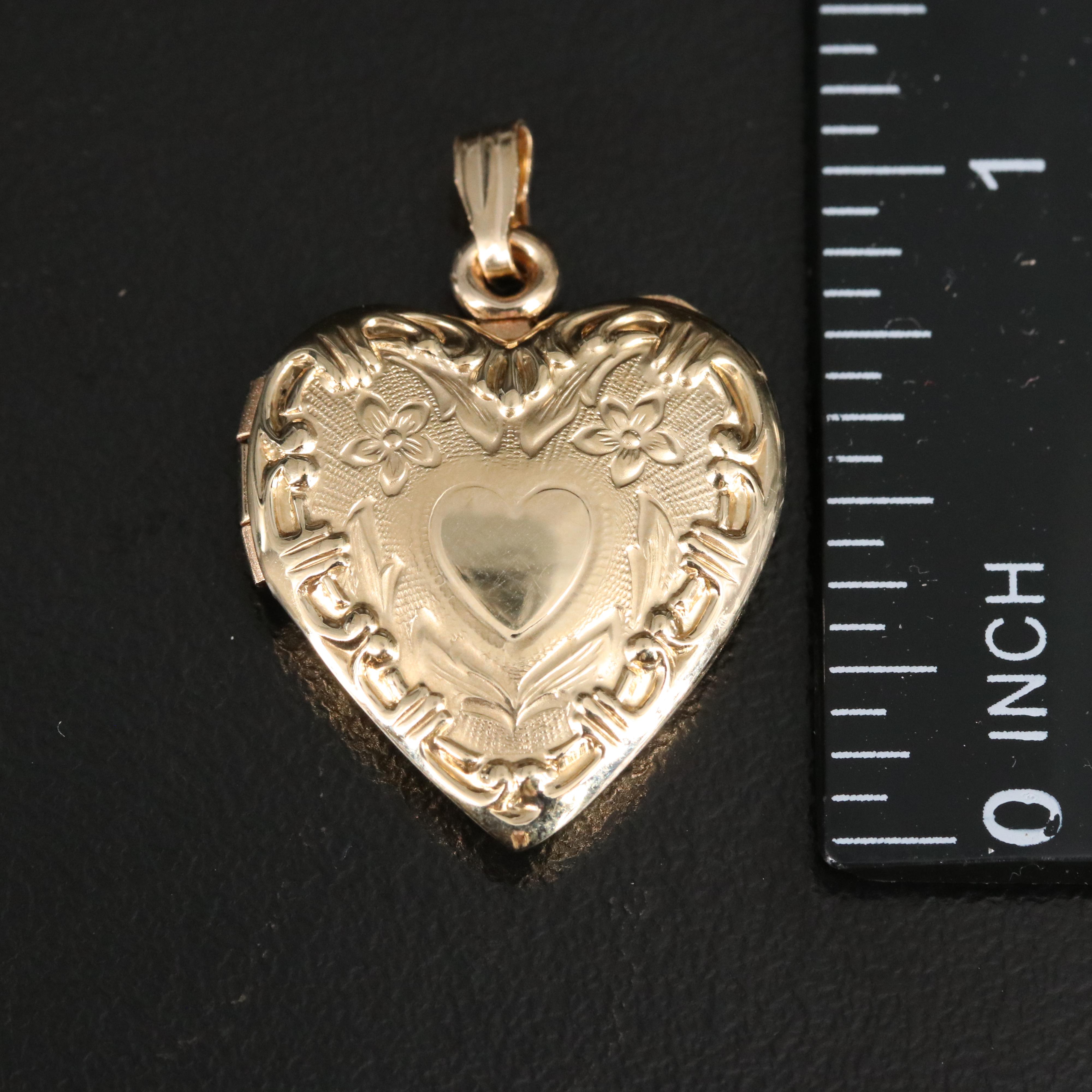 14K Heart Locket