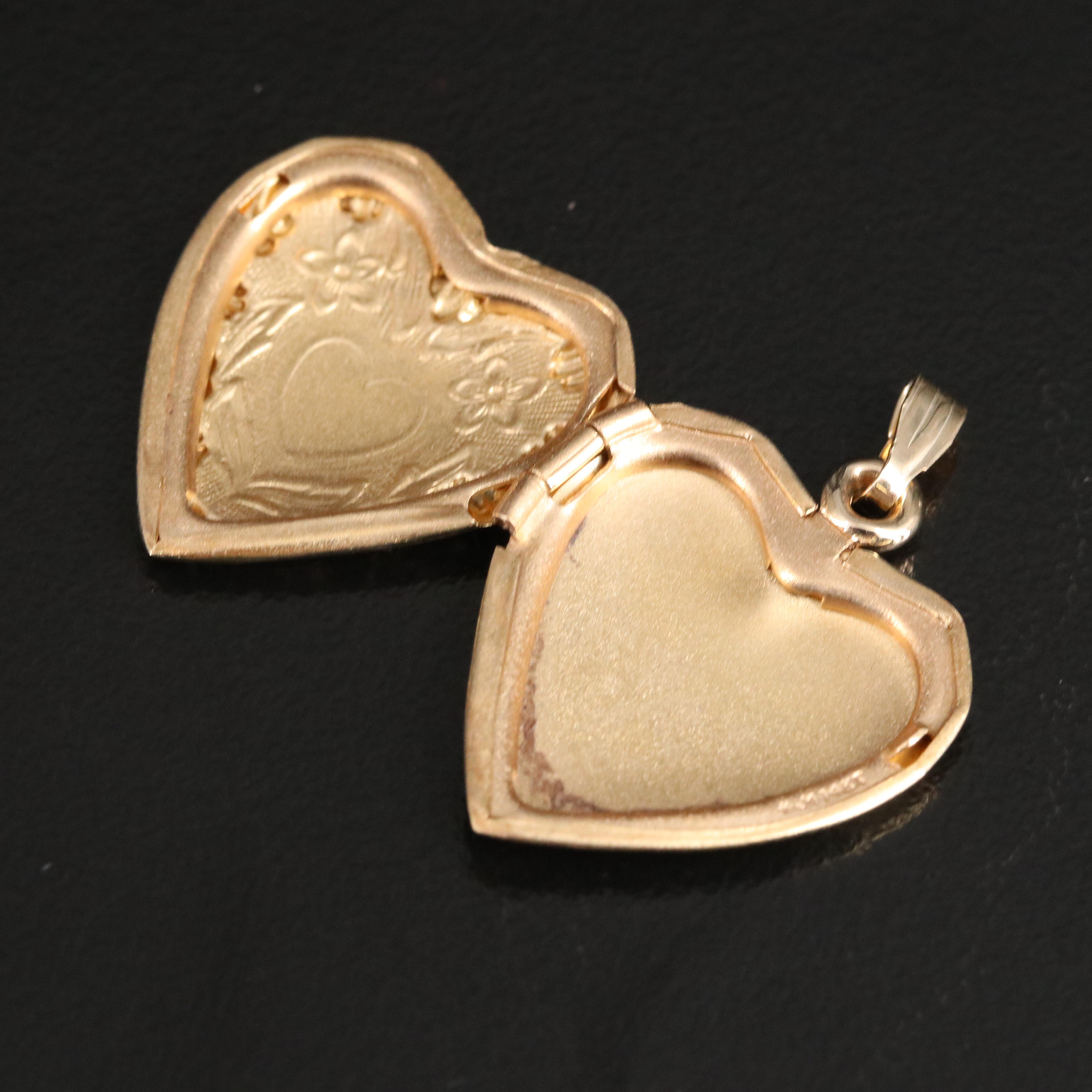 14K Heart Locket