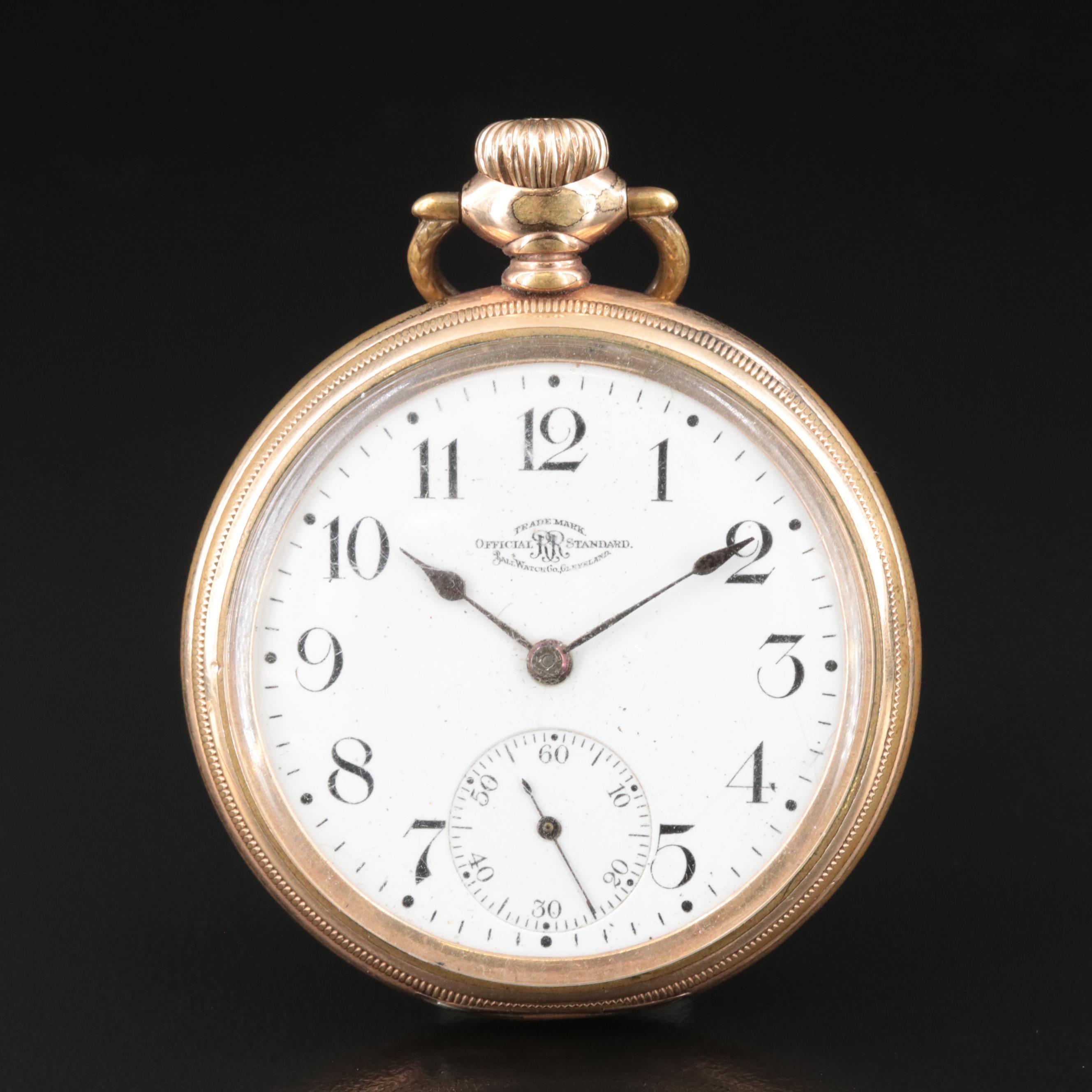 1904 Ball Official Standard Railroad-Grade Pocket Watch