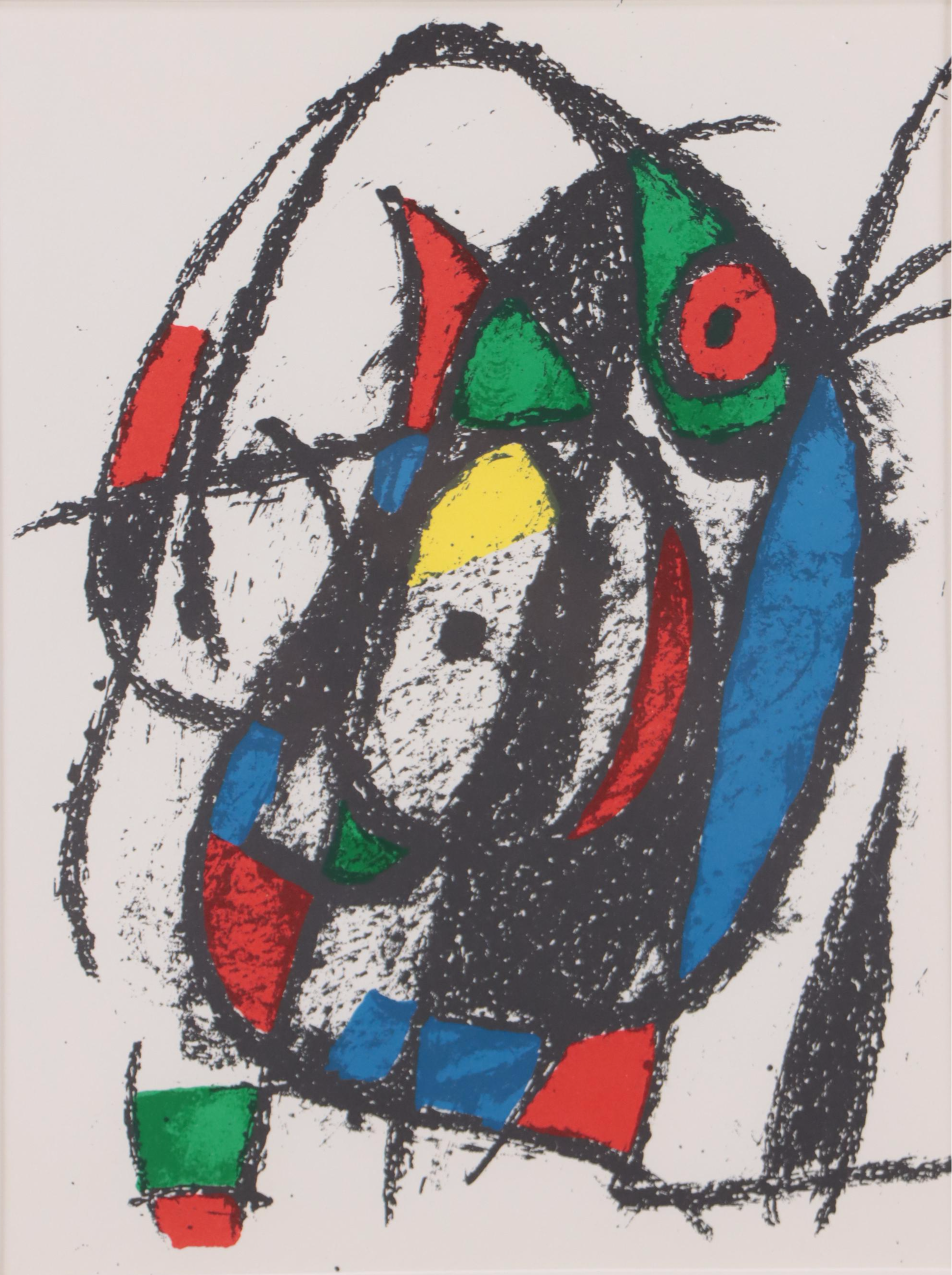 Joan Miró Abstract Lithograph, 1975