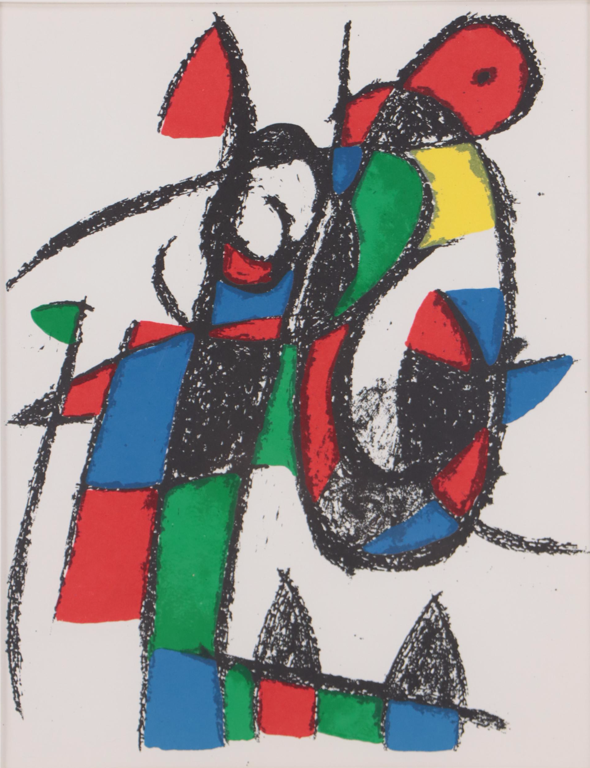 Joan Miró Abstract Lithograph, 1975