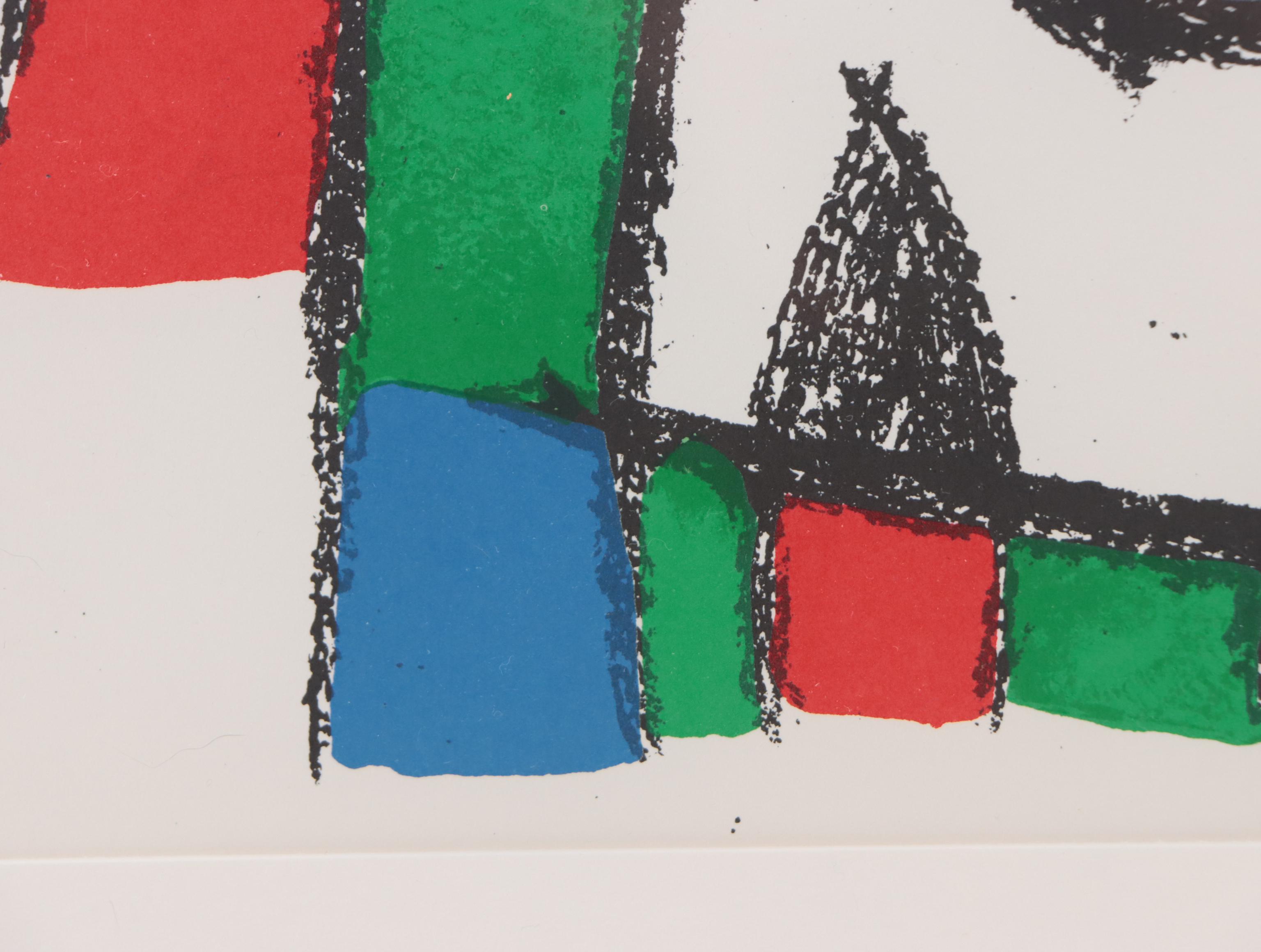 Joan Miró Abstract Lithograph, 1975