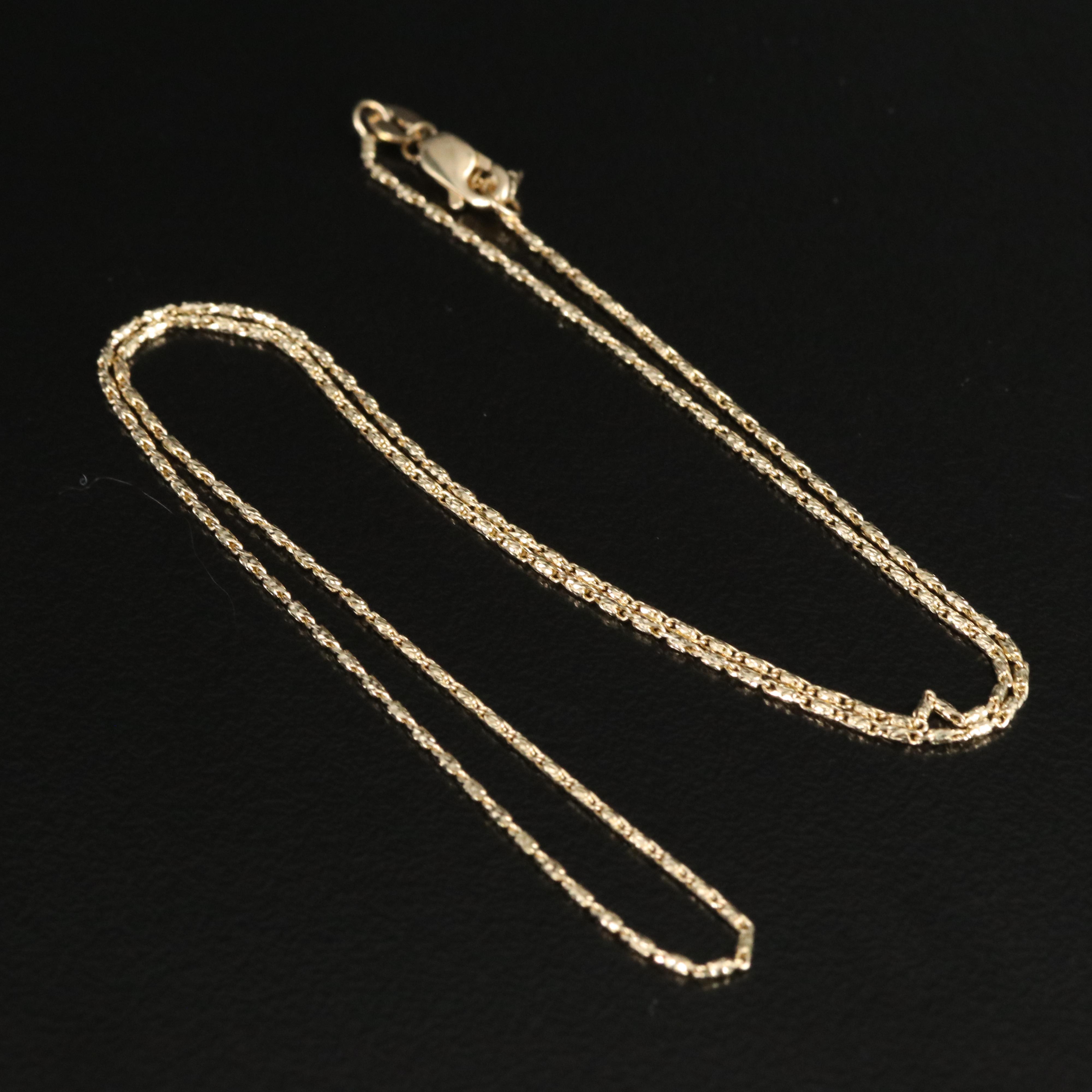 14K Fancy Chain Necklace