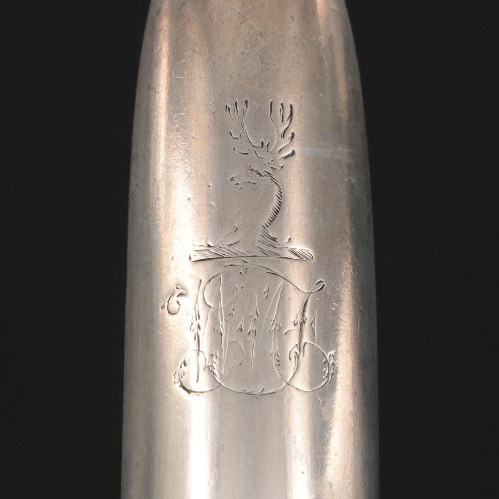 George III Sterling Silver Marrow Spoon, 1773