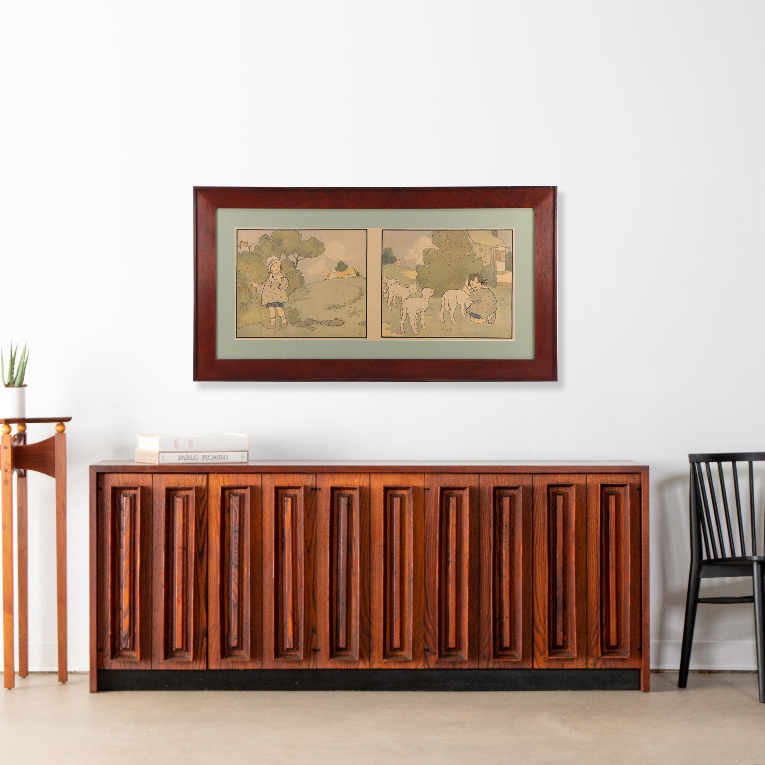 Arts and Crafts Style Planographic Illustrations After Mary Louise Spoor, 1917