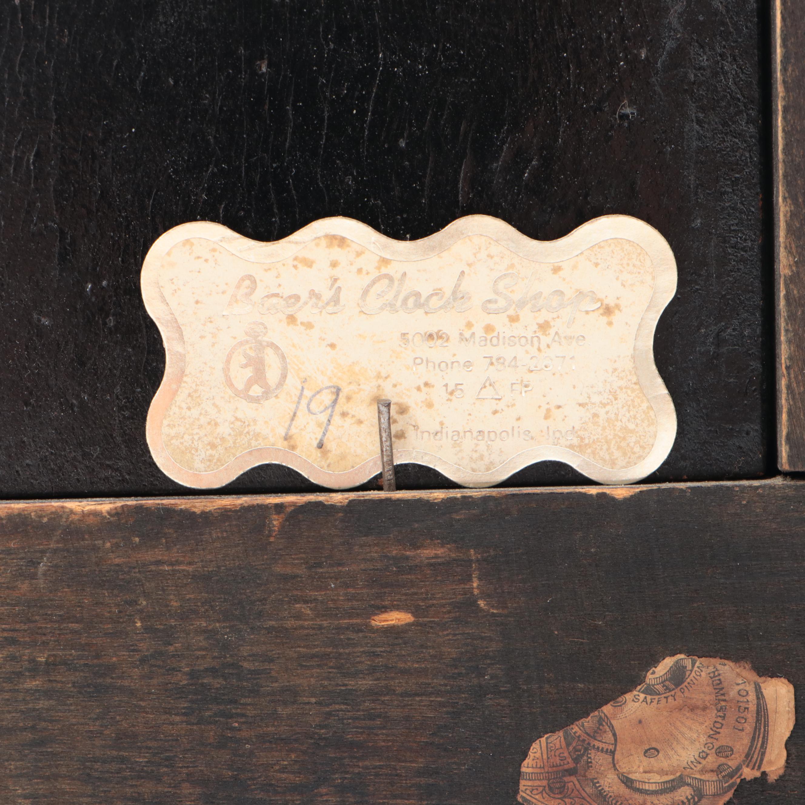 Seth Thomas Hardwood and Adamantine Mantel Clock