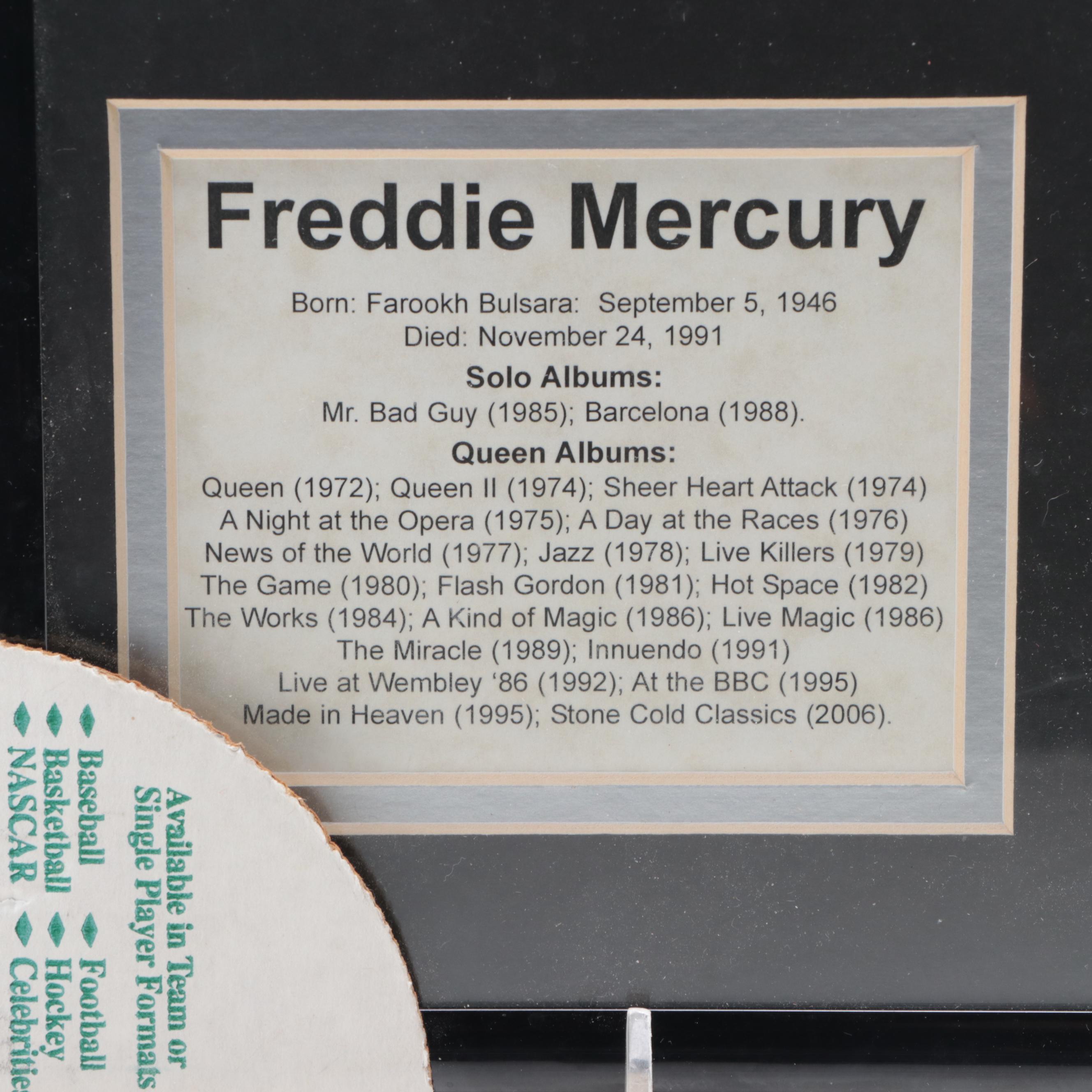 Framed Freddie Mercury Collage, 1990s