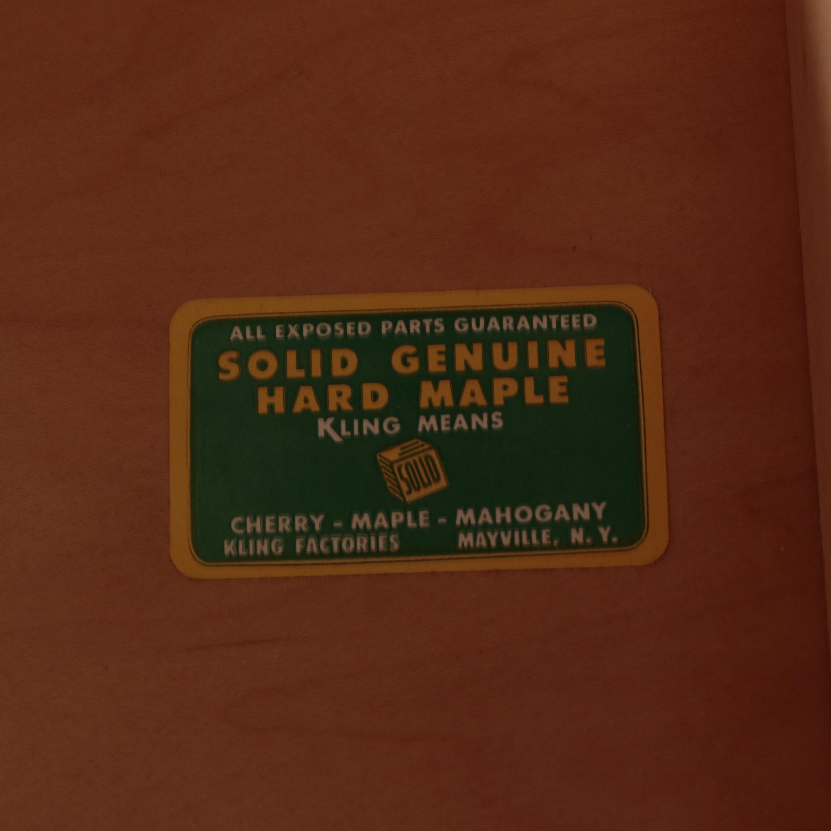 Kling Mid Century Modern Maple Dresser