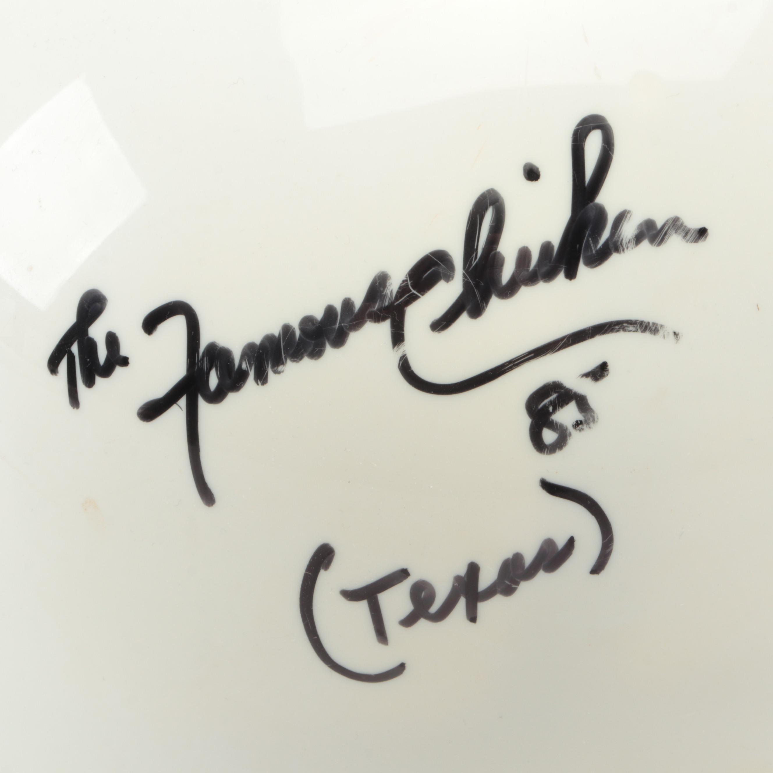 Pete Rose Signed Baseball with Baseball Stamps in Display, and More