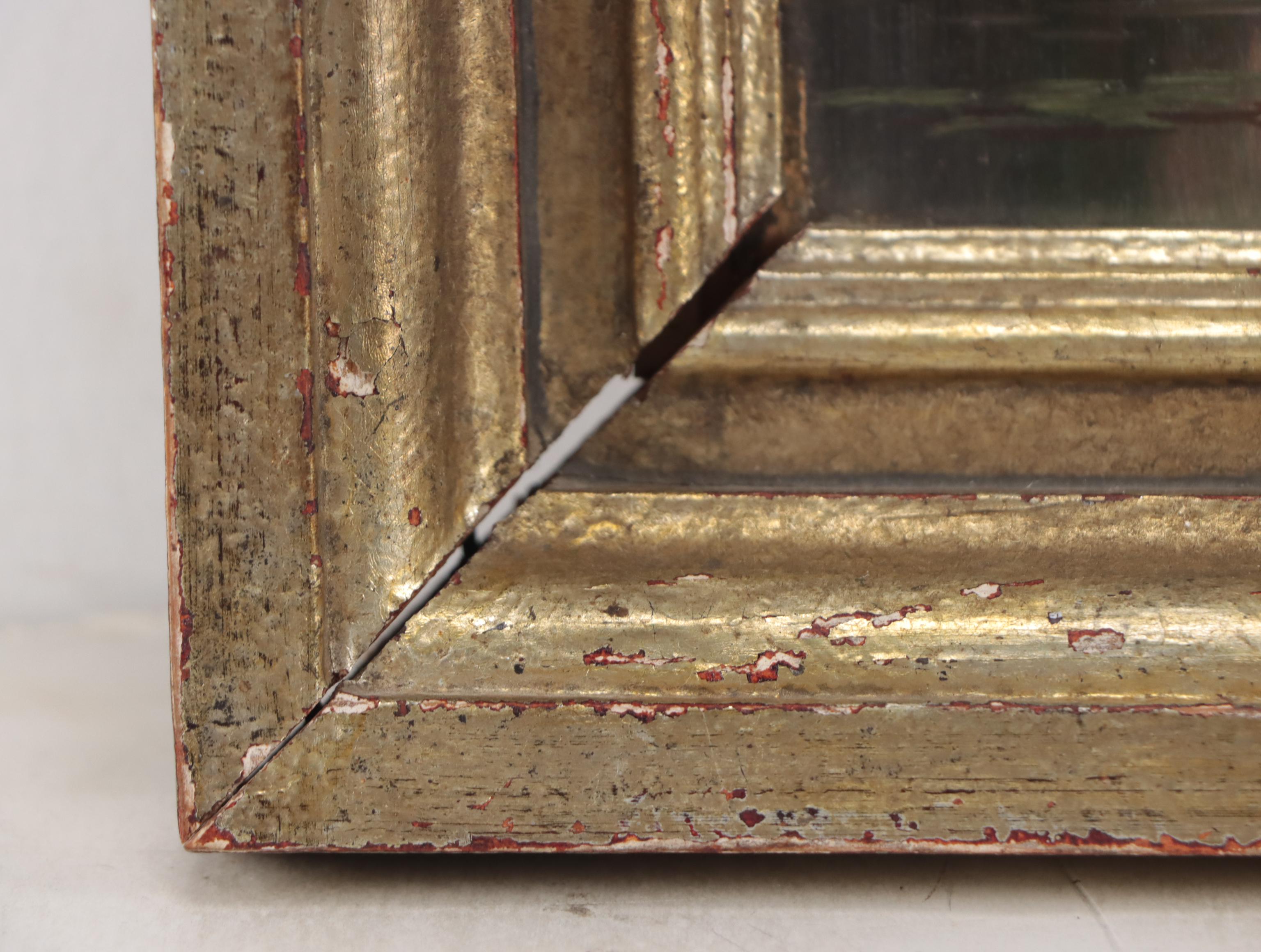 Landscape Oil Painting of Building on a Hill