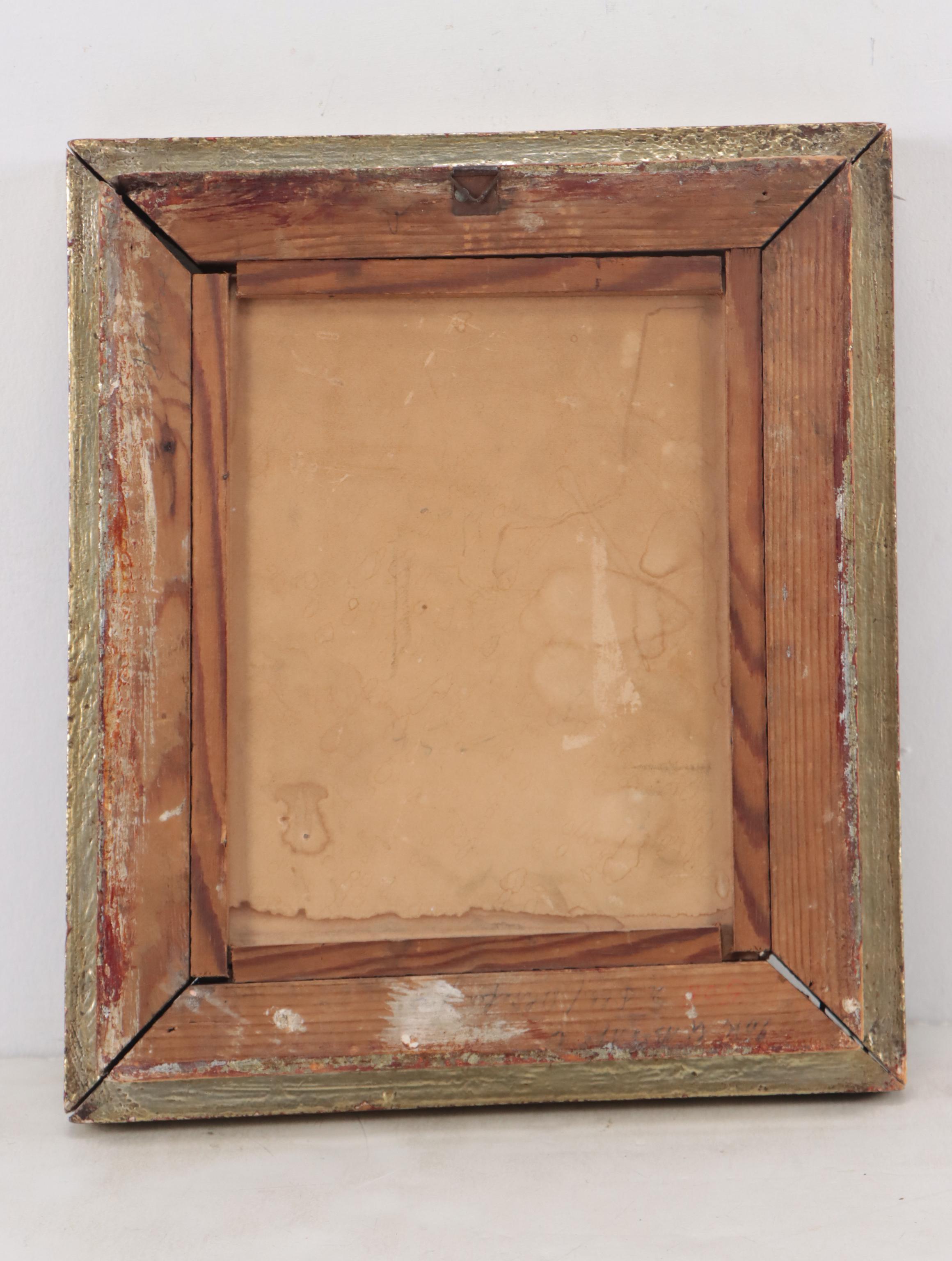 Landscape Oil Painting of Building on a Hill