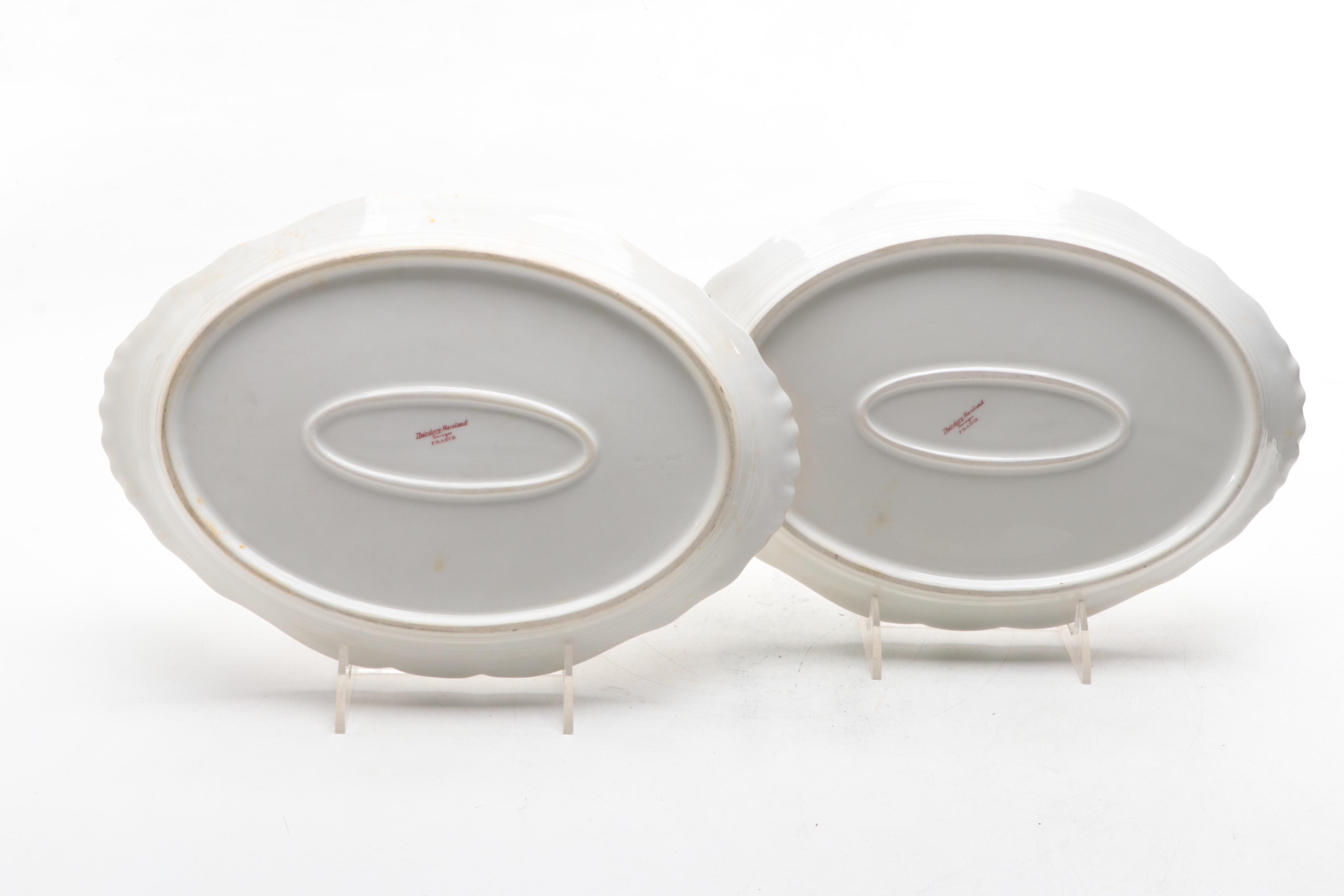 Theodore Haviland Limoges Porcelain Serving Platters, Late 19th/ Early 20th C.