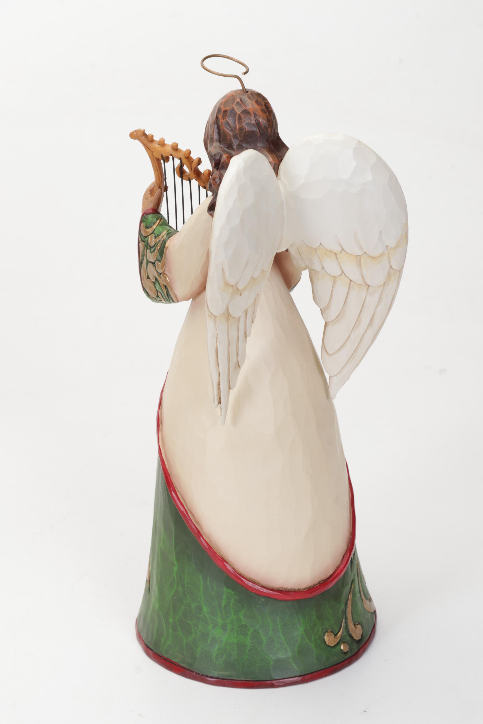 Jim Shore Heartwood Creek Nativity, Tabletop "Holiday Harmony" Angel, 2013-2014