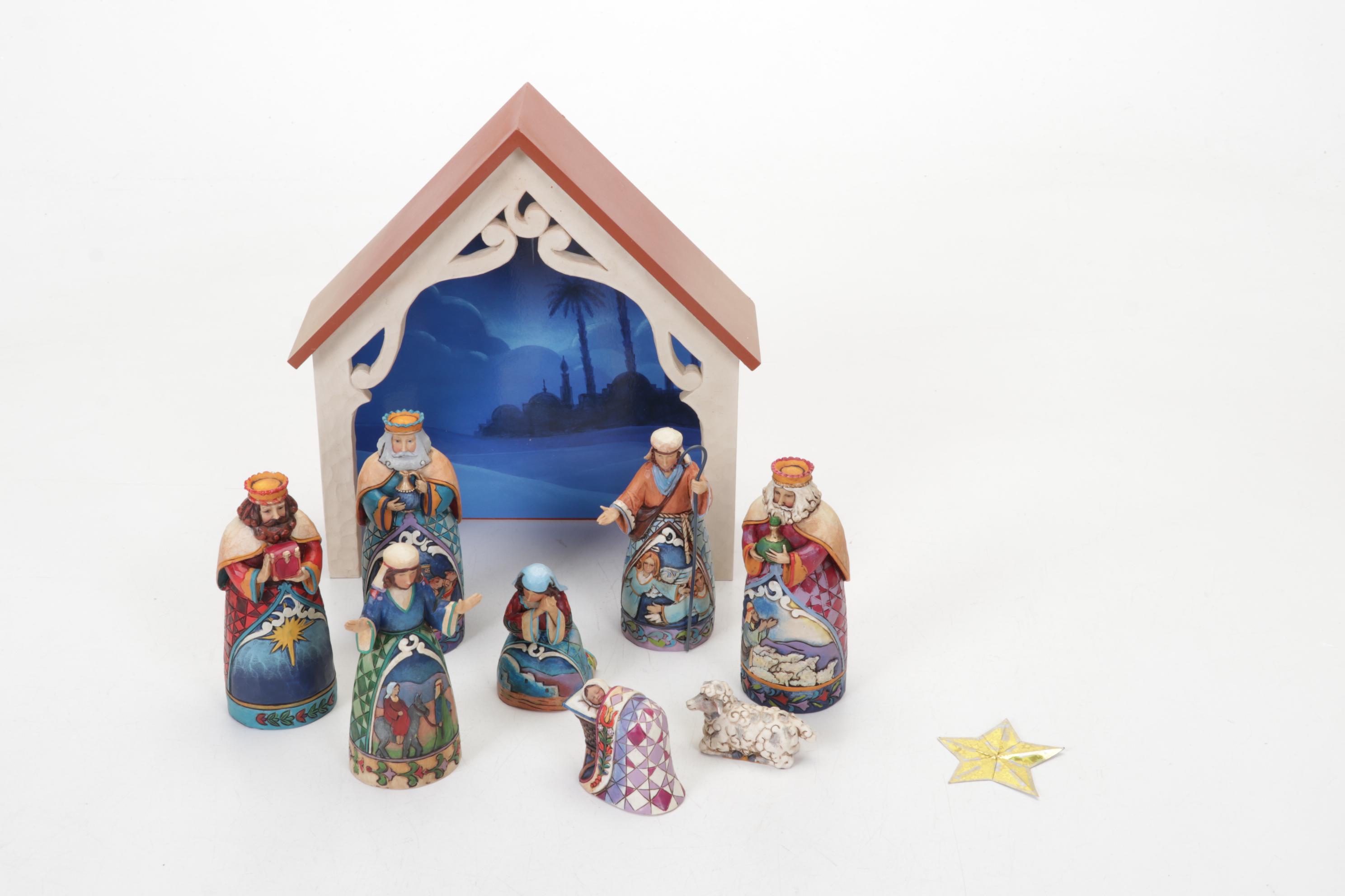 Jim Shore Heartwood Creek Nativity, Tabletop "Holiday Harmony" Angel, 2013-2014