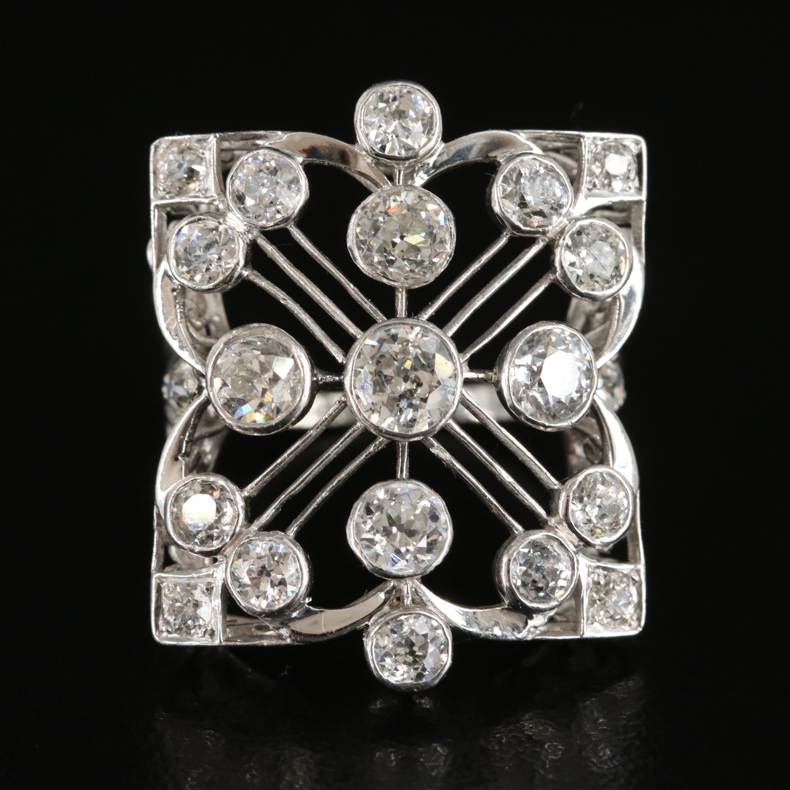 Belle Époque  Platinum 2.03 CT Diamond Ring