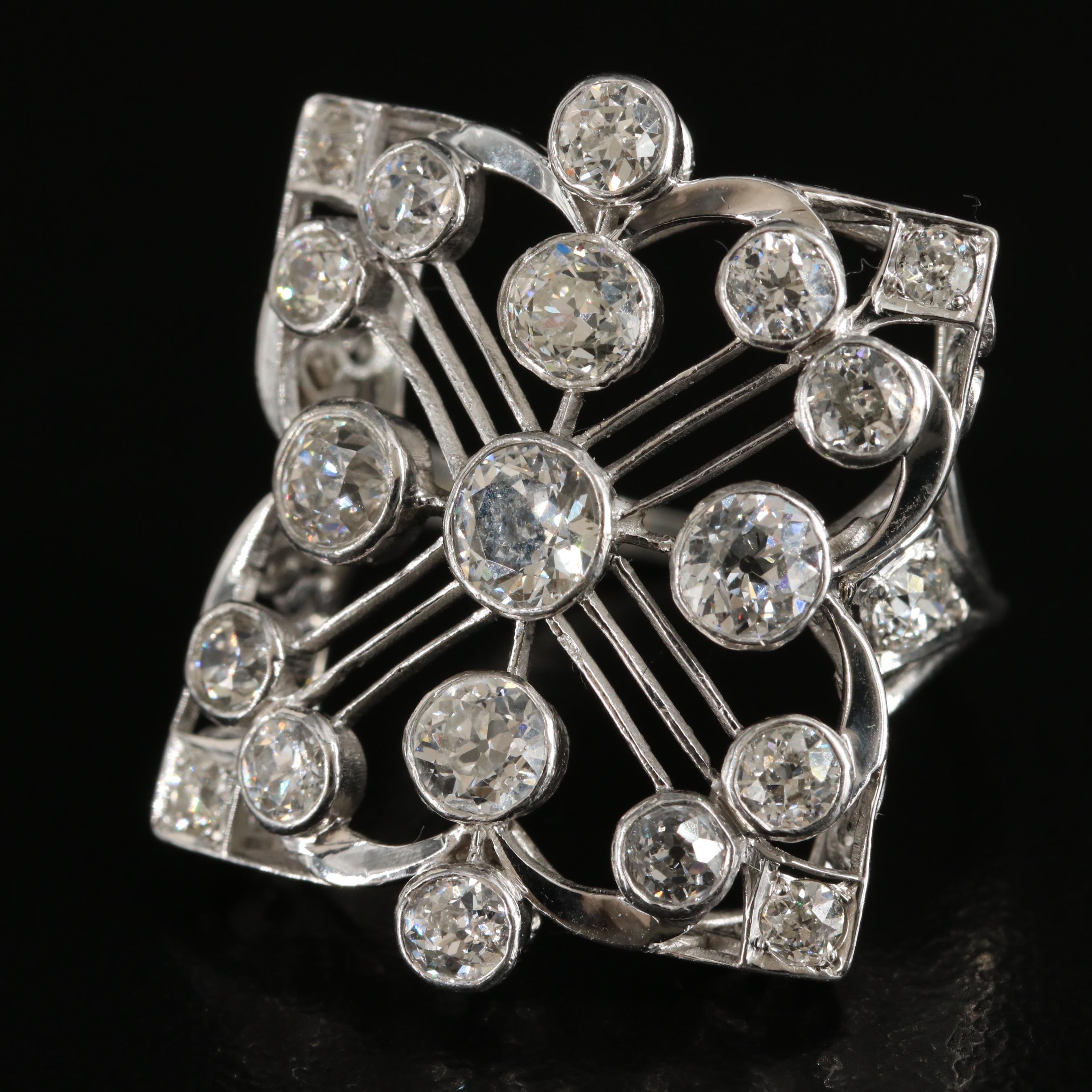Belle Époque  Platinum 2.03 CT Diamond Ring