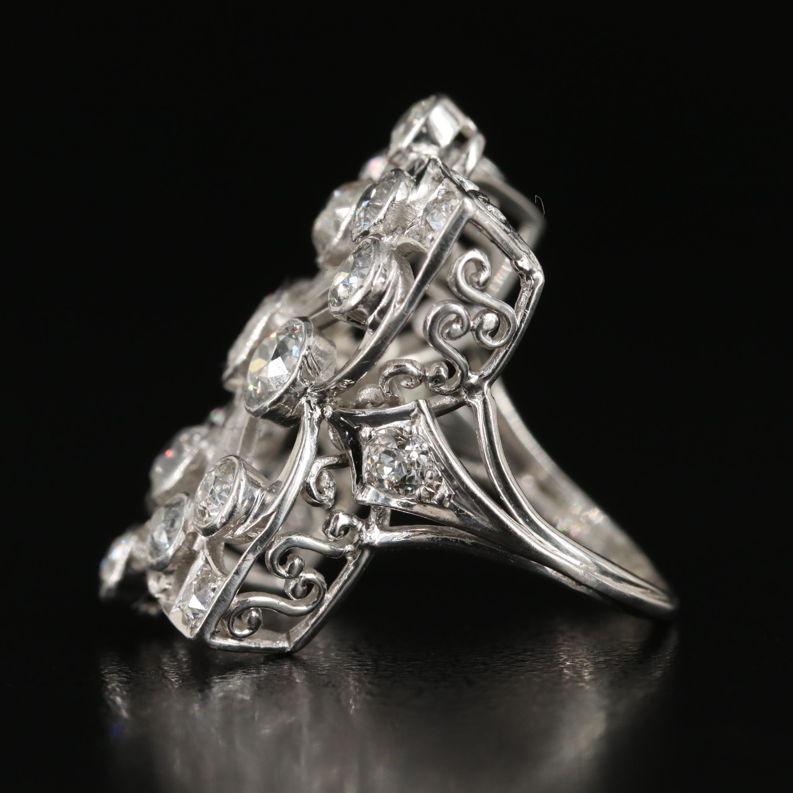 Belle Époque  Platinum 2.03 CT Diamond Ring