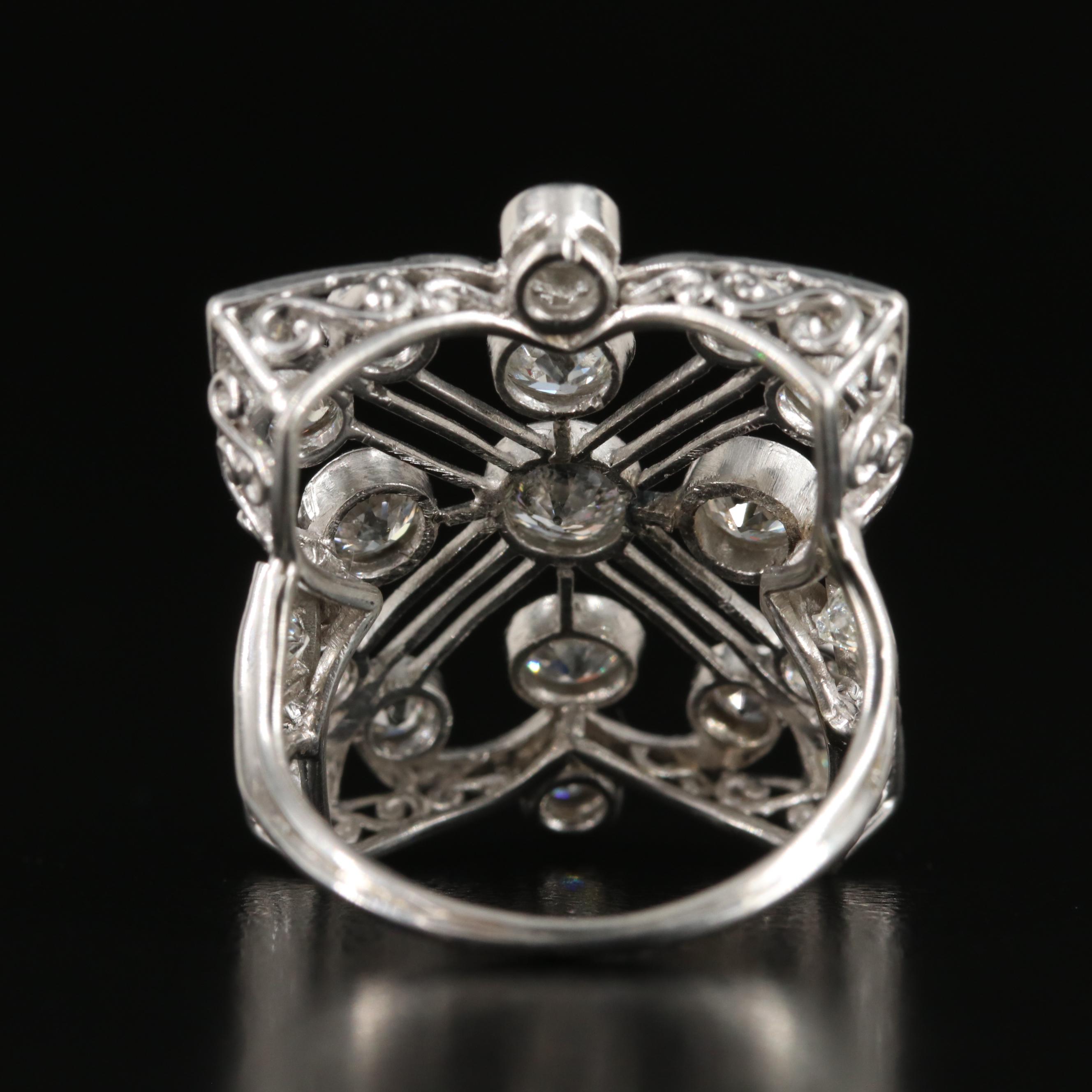 Belle Époque  Platinum 2.03 CT Diamond Ring