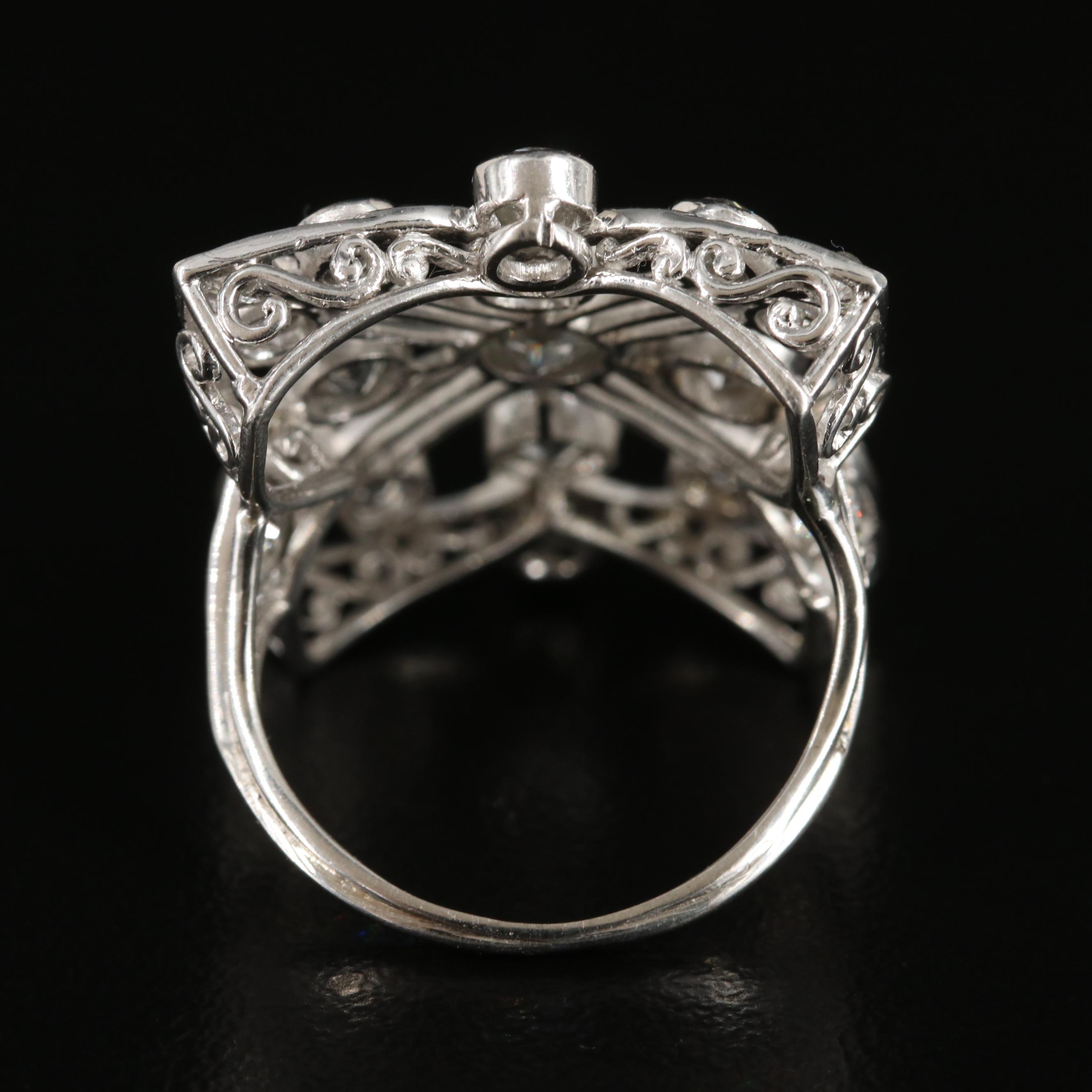 Belle Époque  Platinum 2.03 CT Diamond Ring