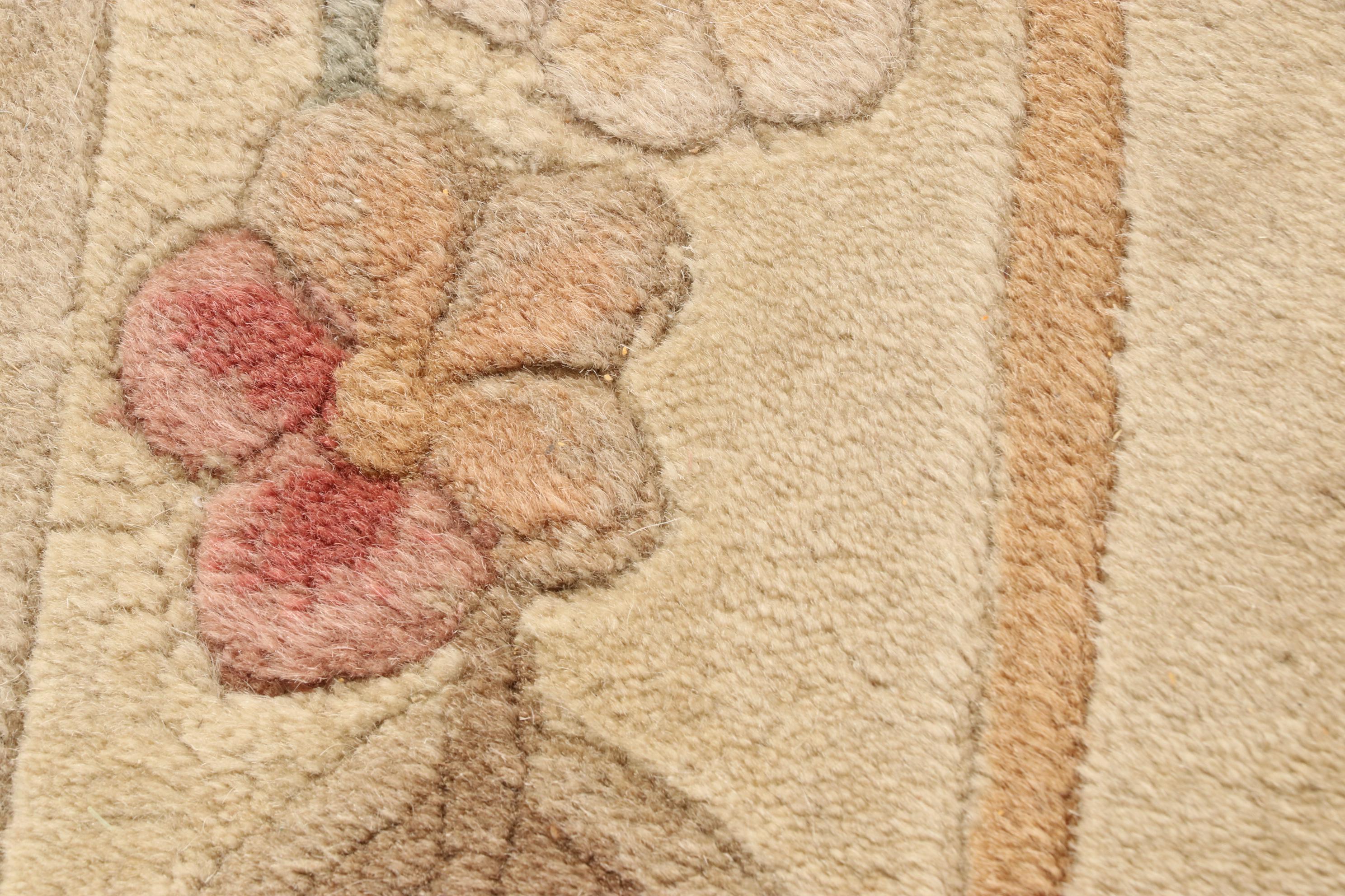 2'5 x 7'1 Hand-Tufted Sino-French Aubusson Carpet Runner