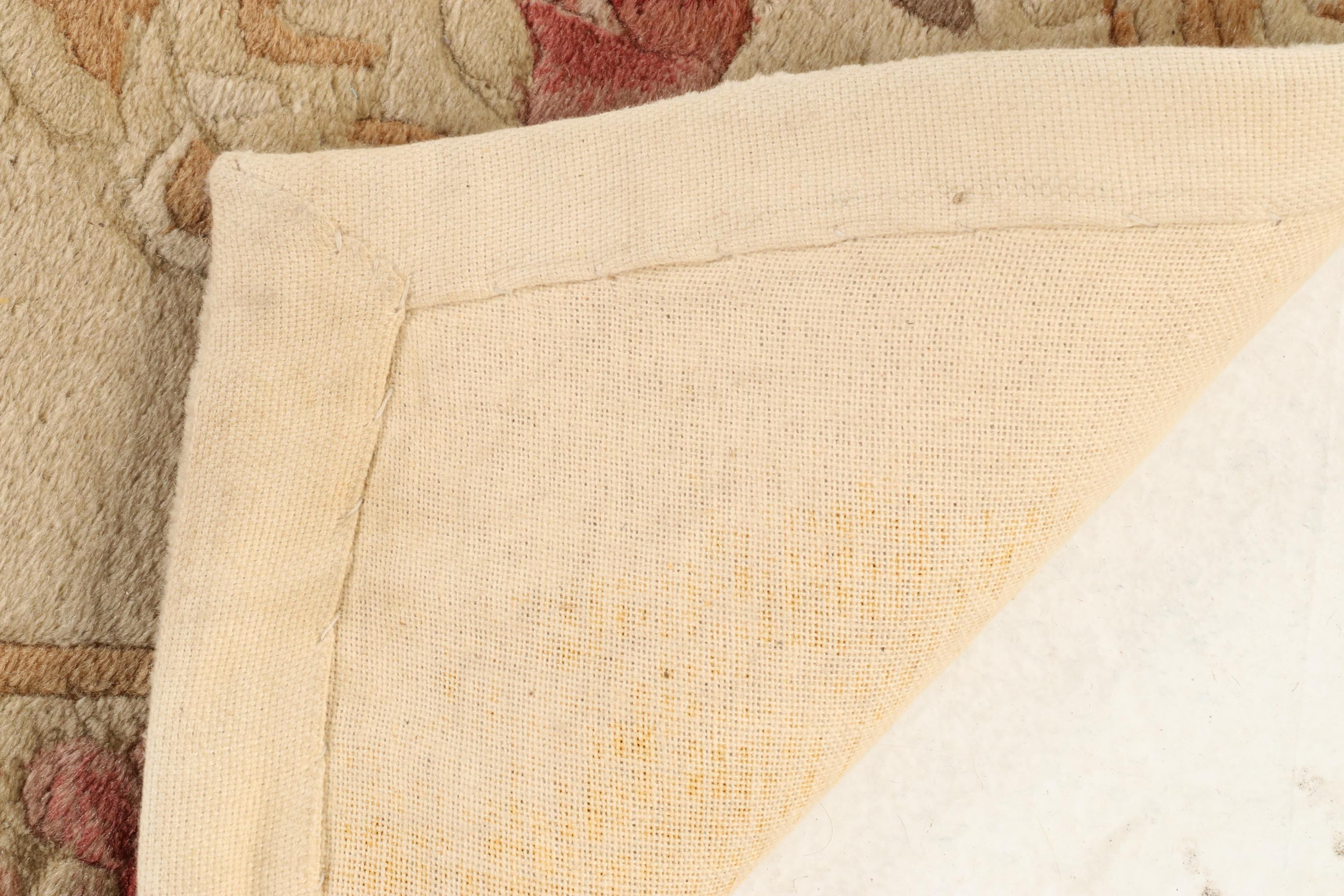 2'5 x 7'1 Hand-Tufted Sino-French Aubusson Carpet Runner