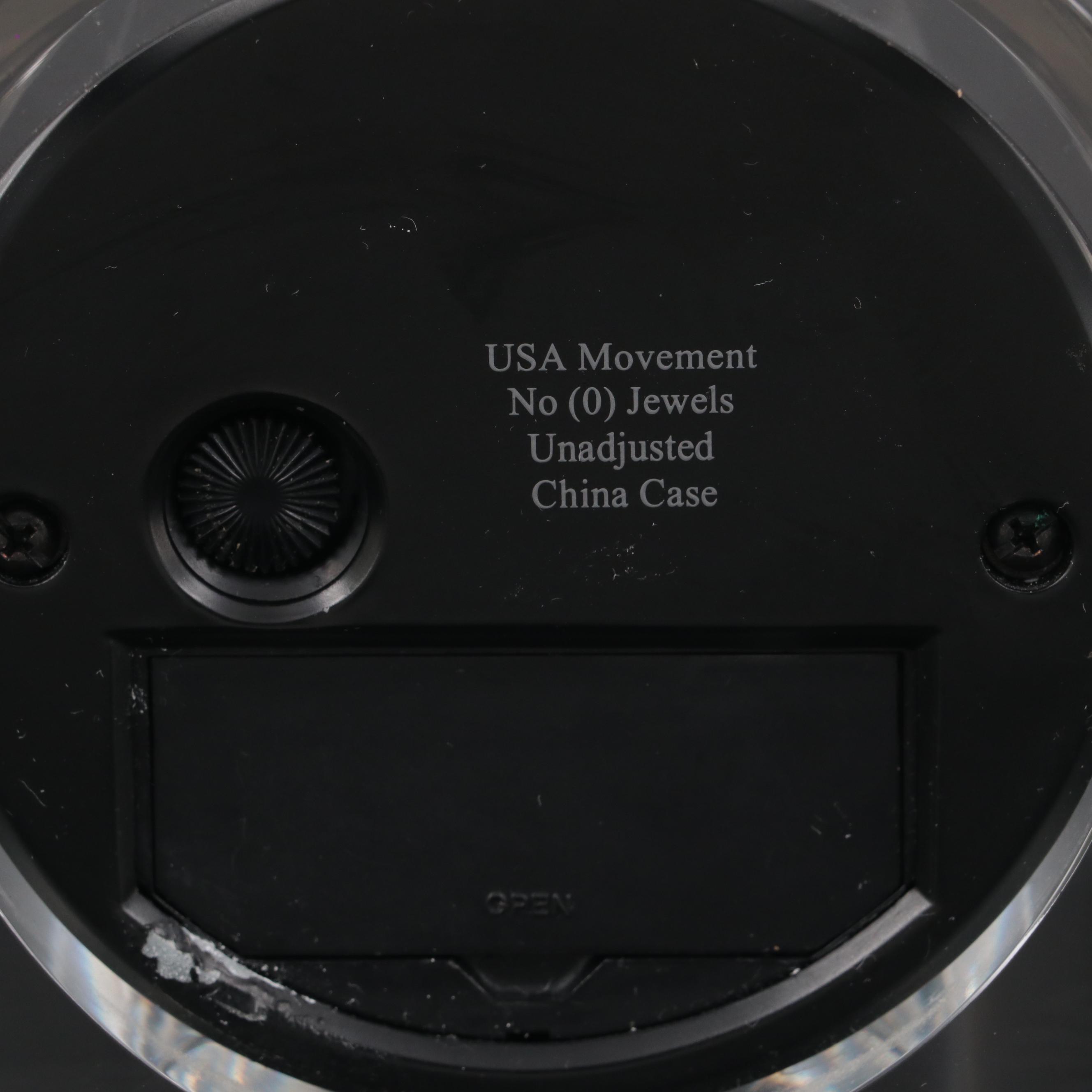 Movado Crystal Elliptical Desk Clock