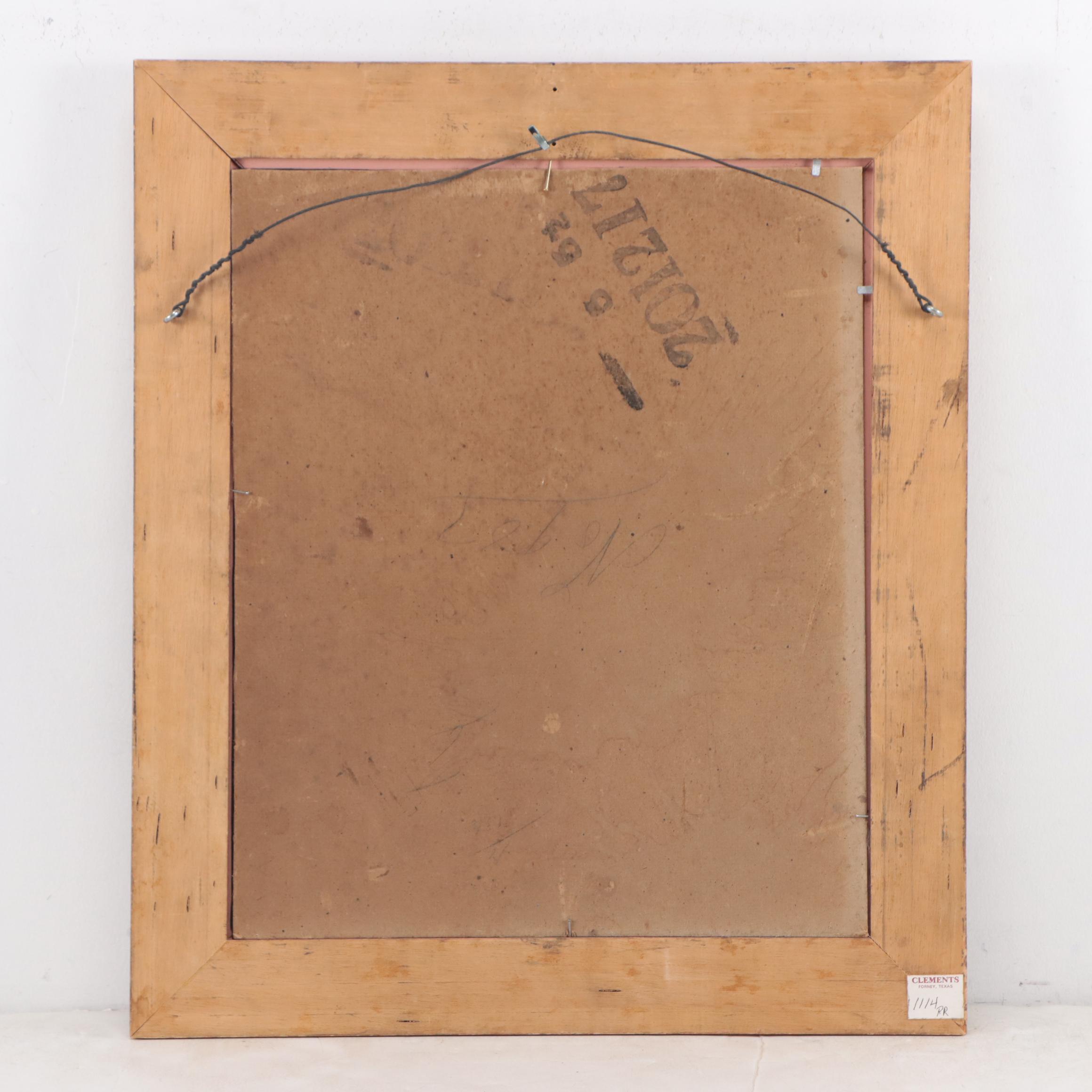 Dutch Genre Oil Painting of Interior Tavern Scene