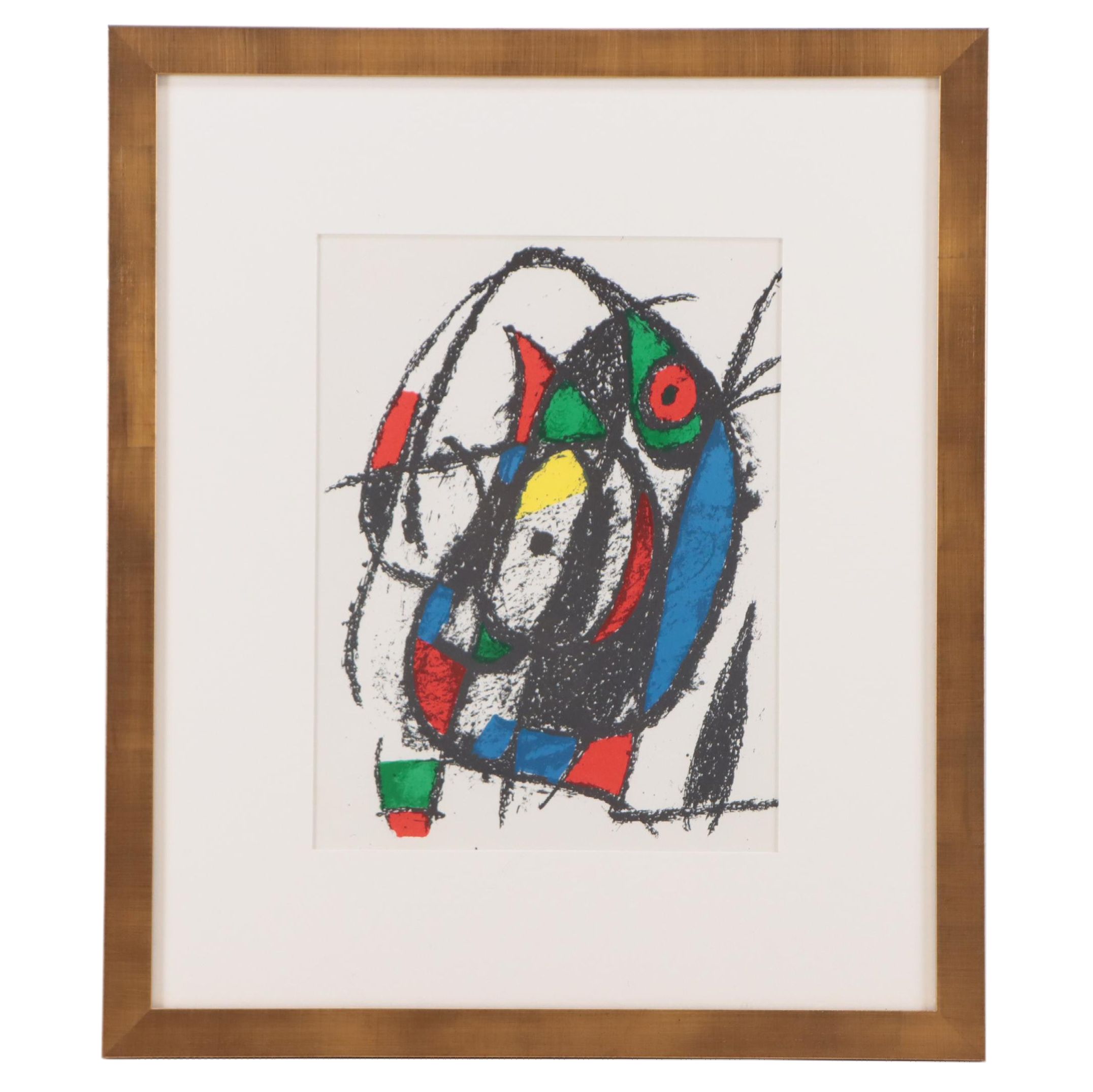 Joan Miró Abstract Lithograph, 1975