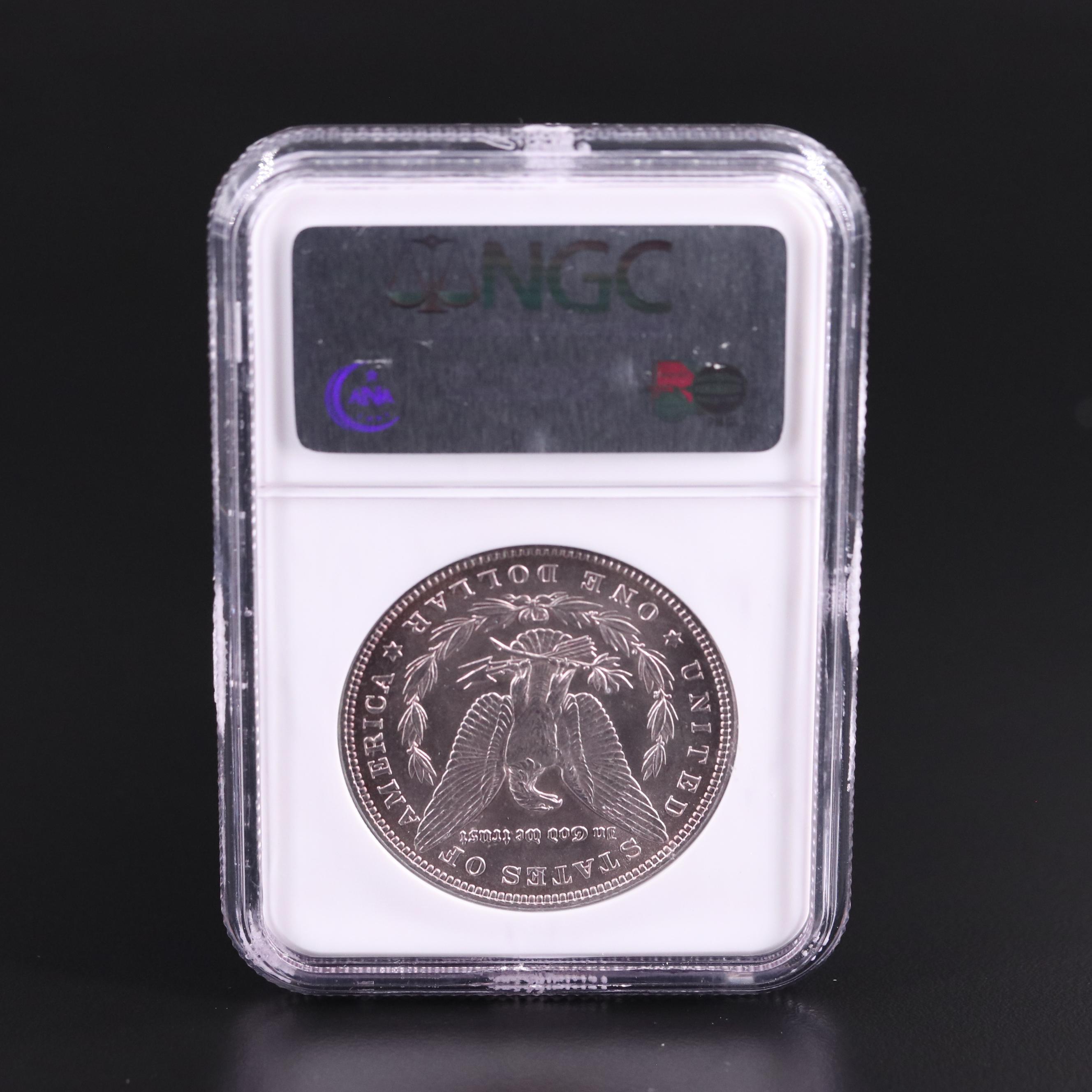 NGC MS62 Vam-2A  "E" Clash 1884 Morgan Silver Dollar