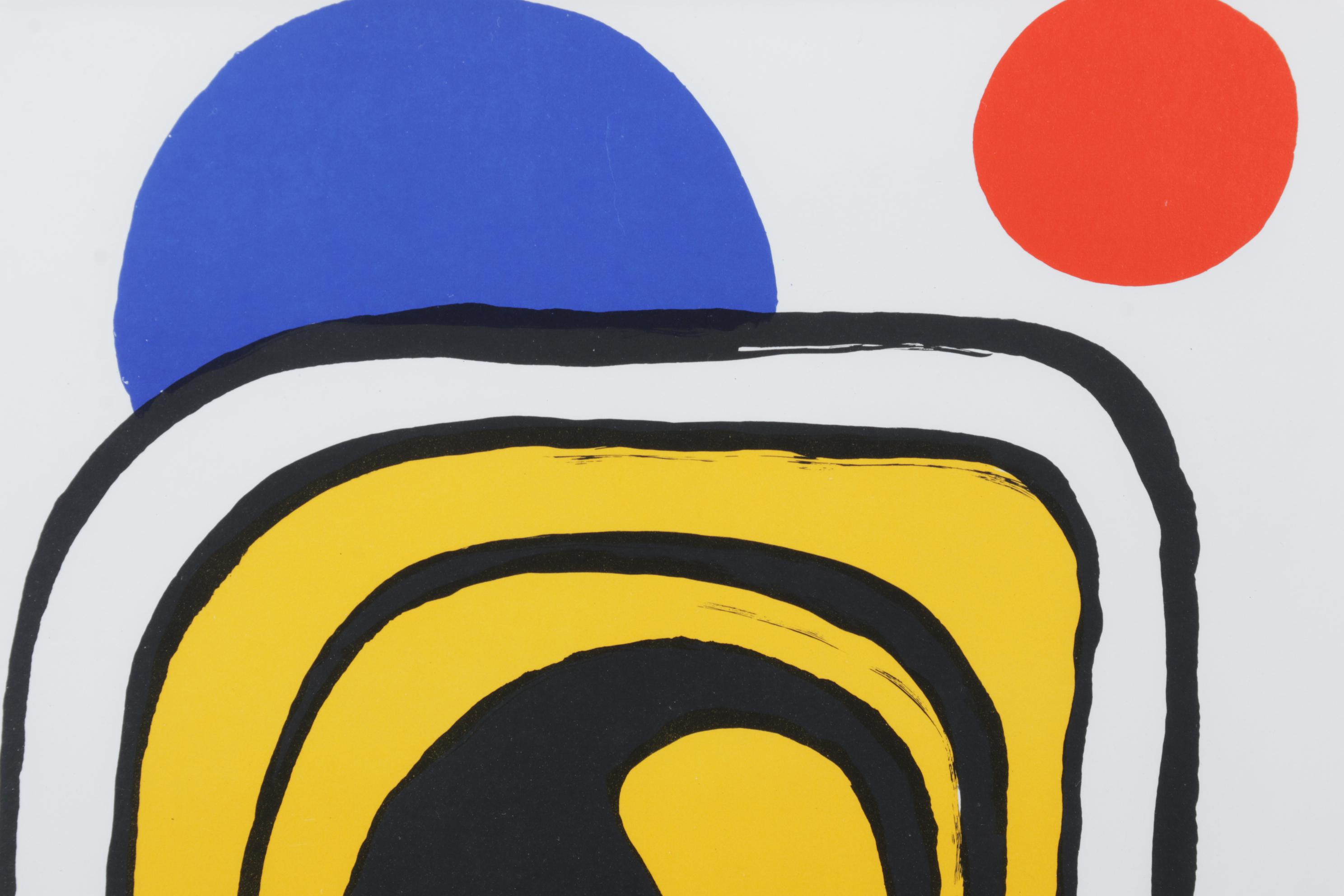 Alexander Calder Color Lithograph for "Derrière le Miroir," 1971